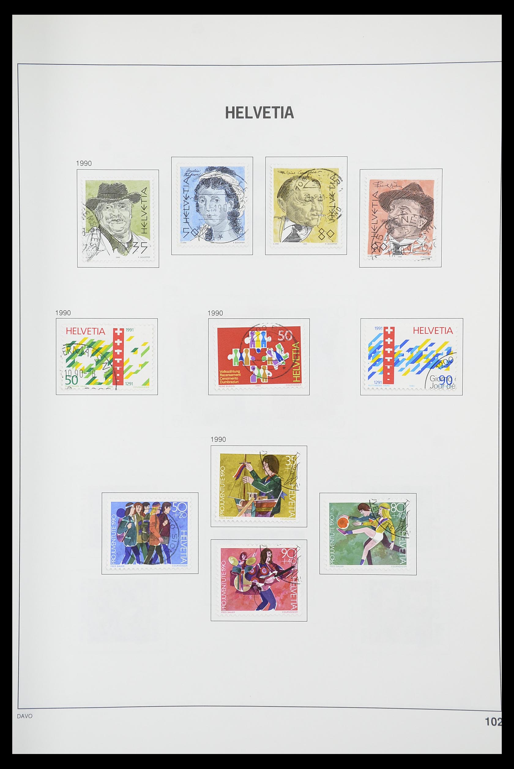 33925 100 - Stamp collection 33925 Switzerland 1854-1991.