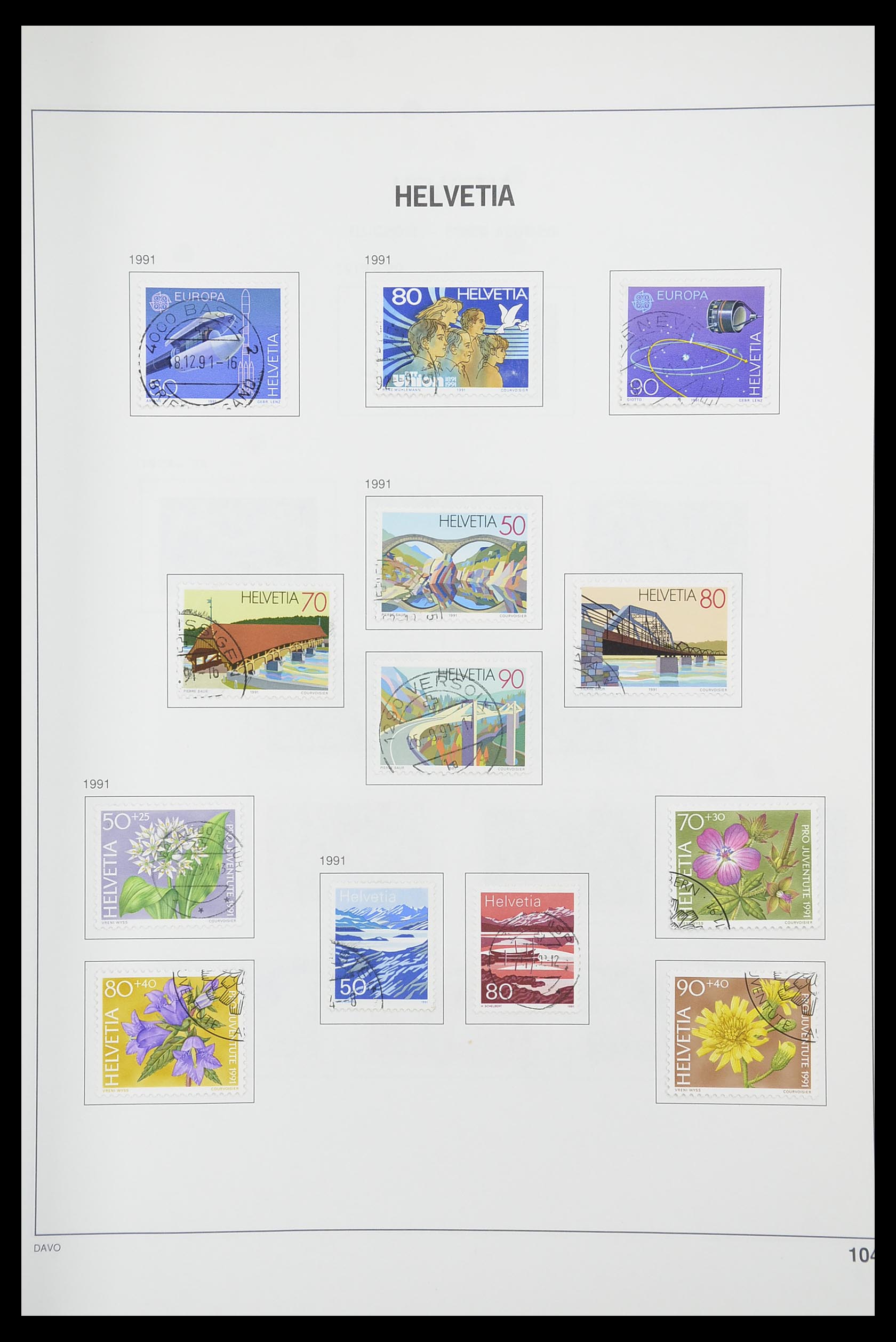 33925 102 - Stamp collection 33925 Switzerland 1854-1991.