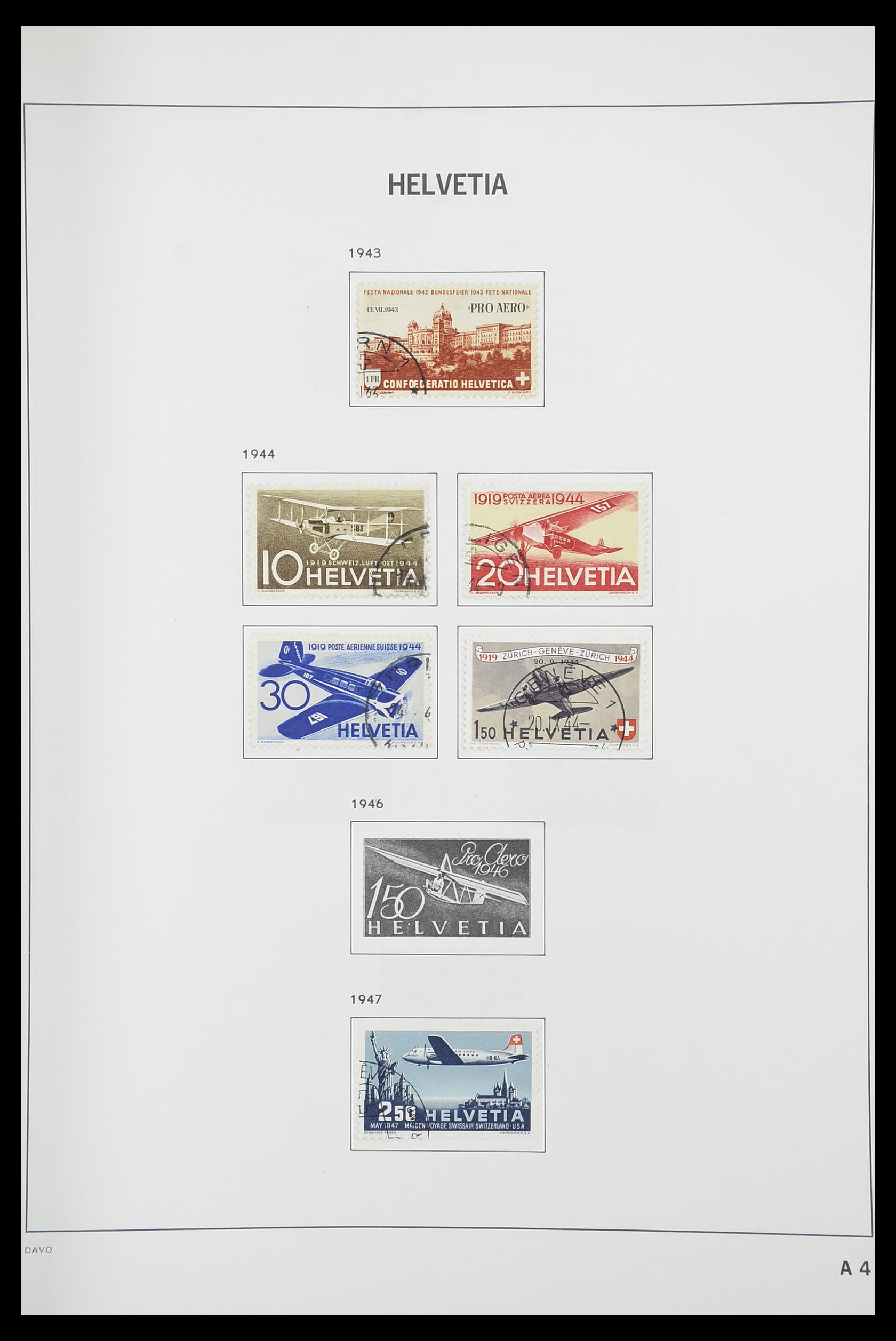 33925 106 - Stamp collection 33925 Switzerland 1854-1991.