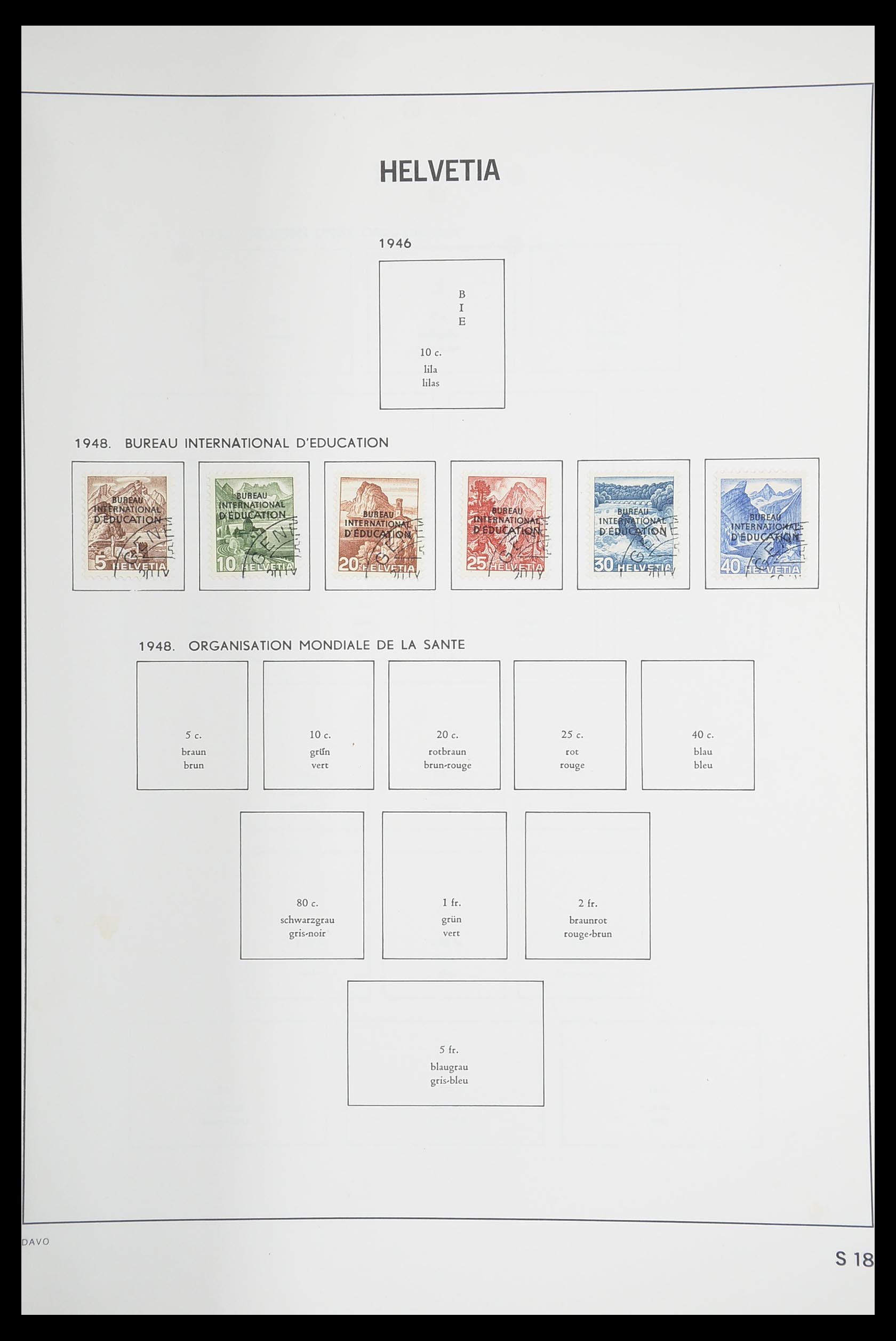 33925 117 - Stamp collection 33925 Switzerland 1854-1991.