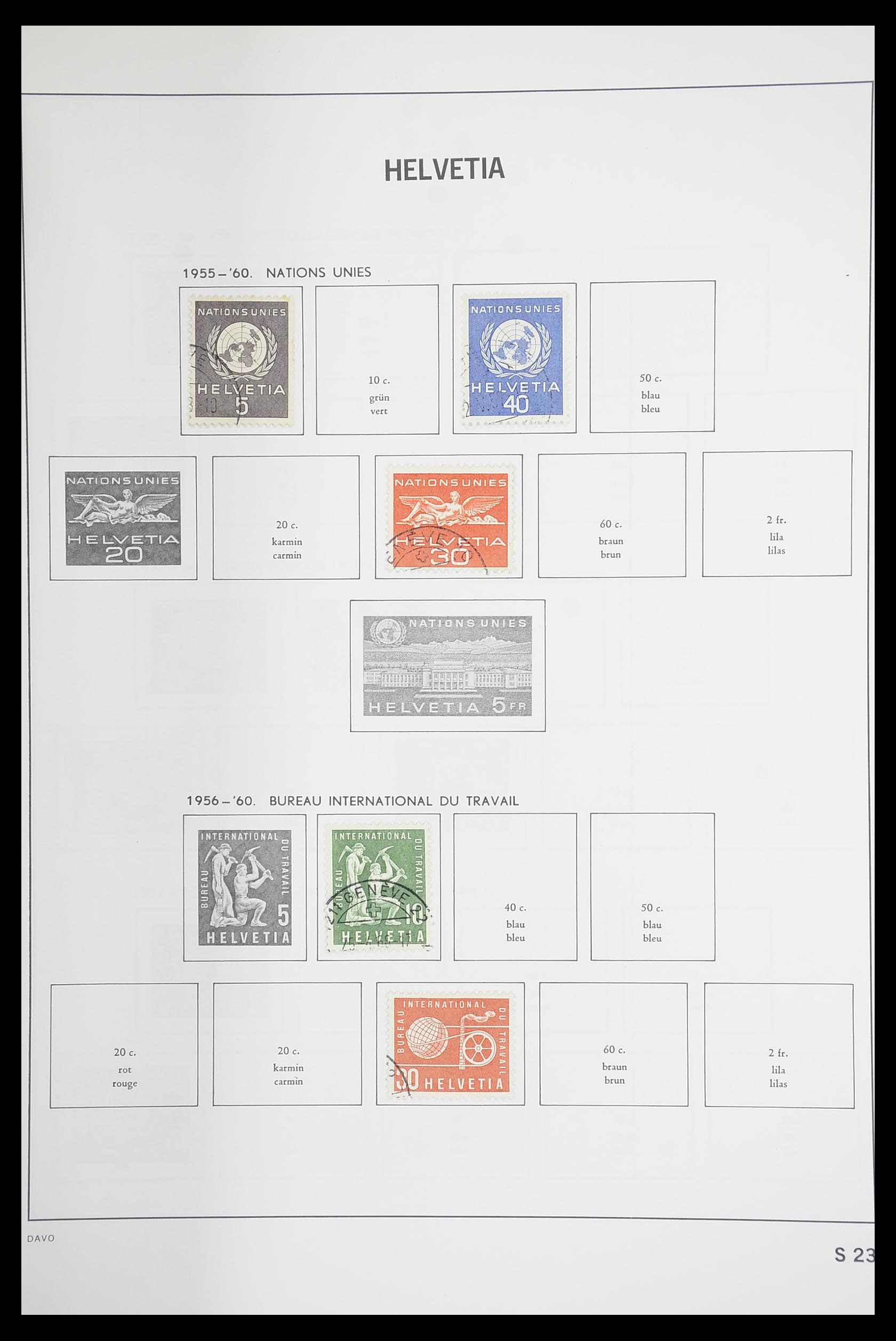 33925 119 - Stamp collection 33925 Switzerland 1854-1991.