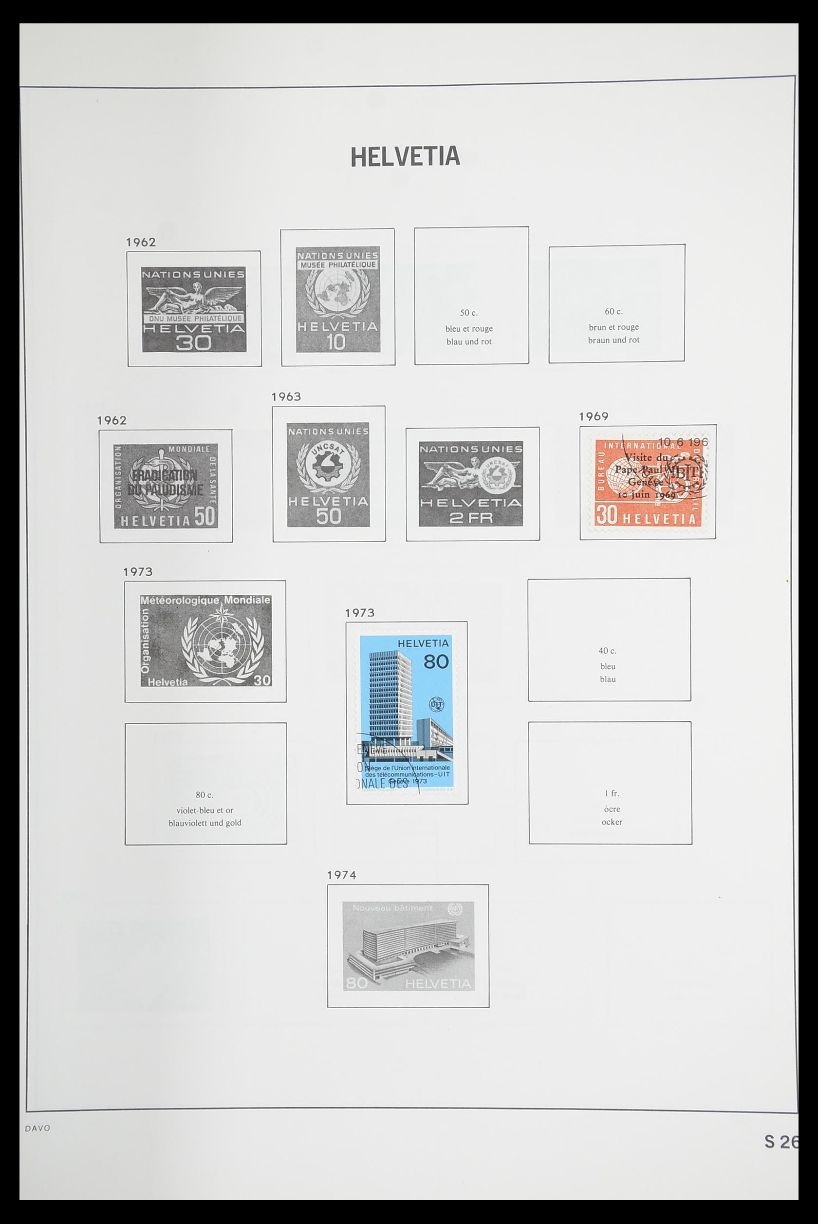 33925 121 - Stamp collection 33925 Switzerland 1854-1991.