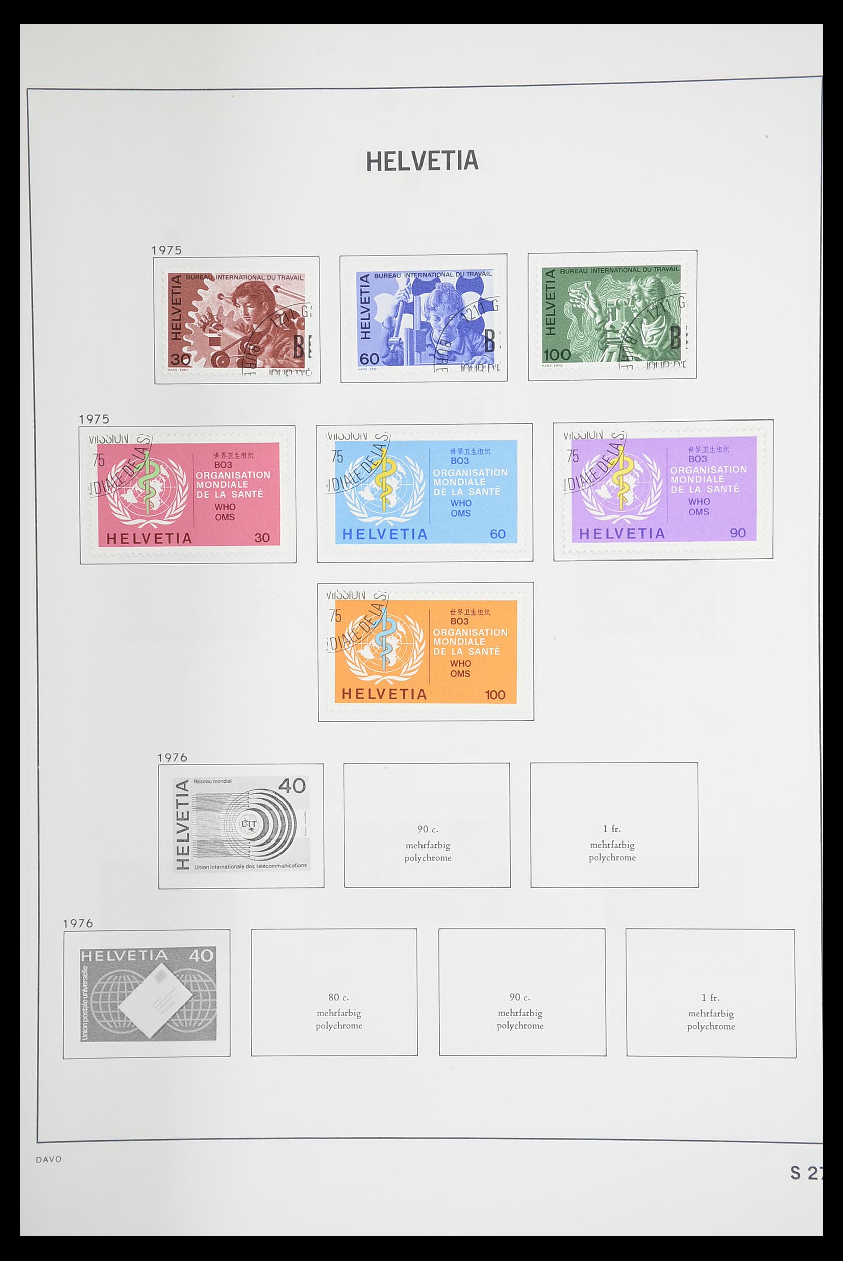 33925 122 - Stamp collection 33925 Switzerland 1854-1991.