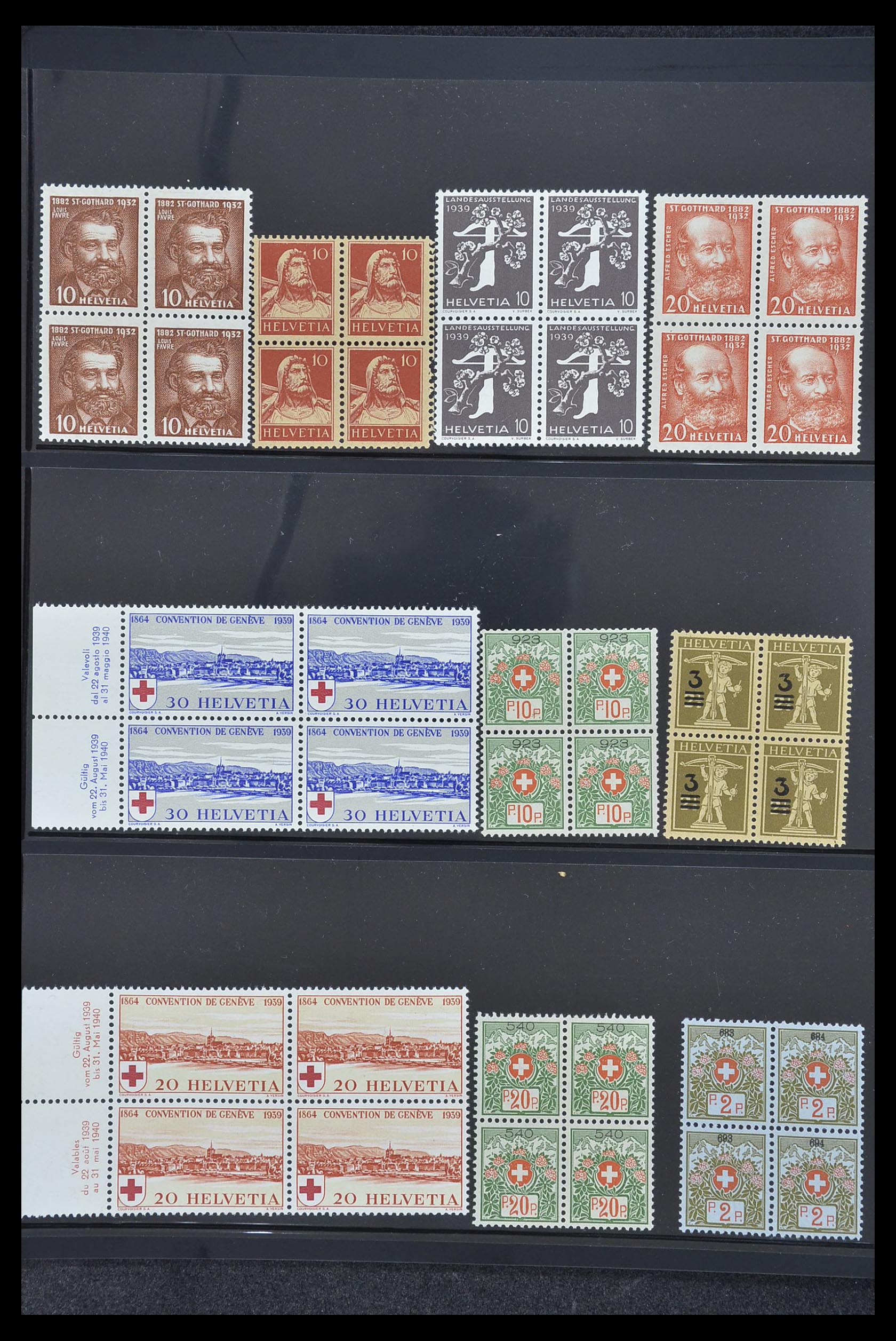 33926 004 - Postzegelverzameling 33926 Zwitserland uitzoekpartij 1850-1997.