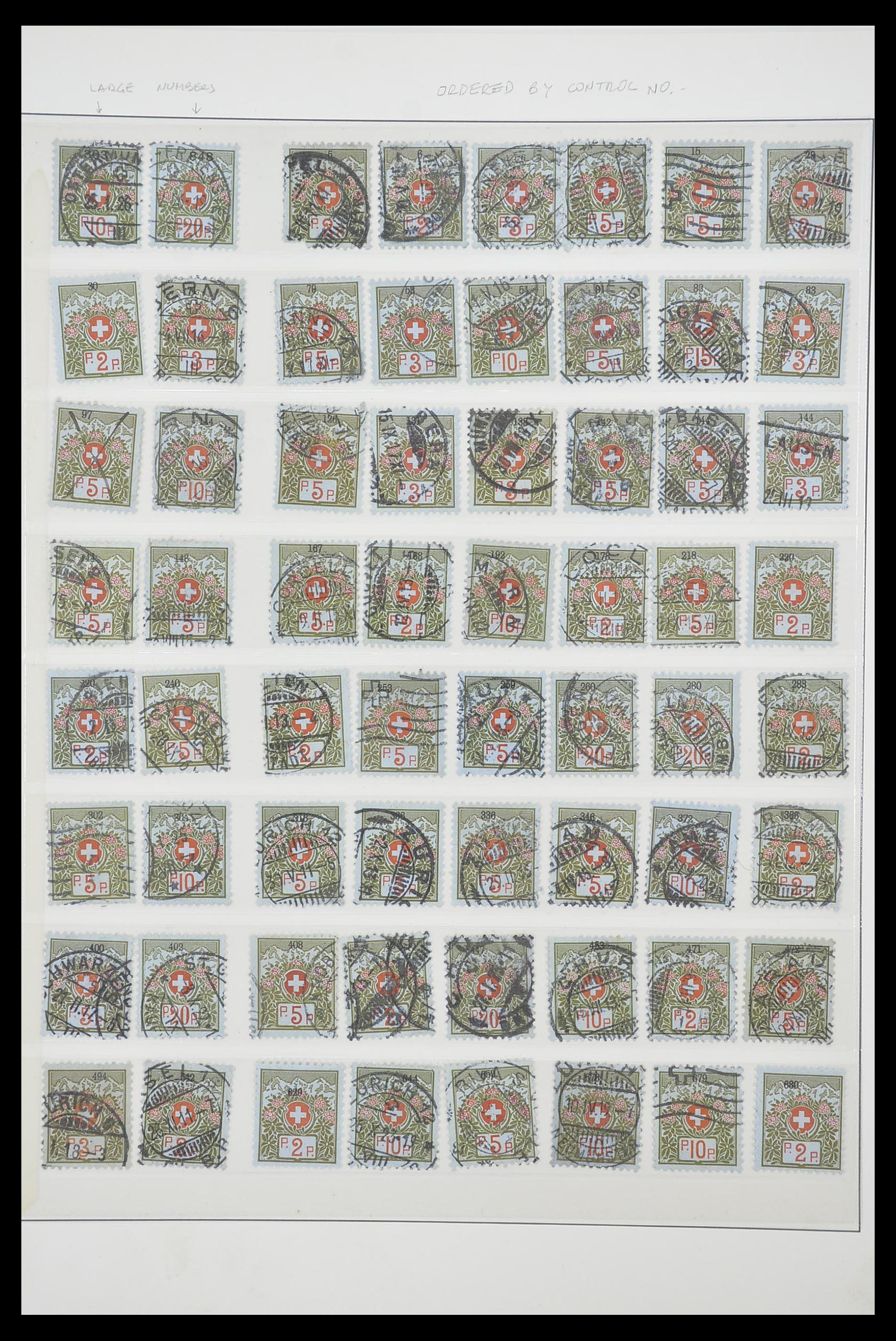 33926 010 - Postzegelverzameling 33926 Zwitserland uitzoekpartij 1850-1997.
