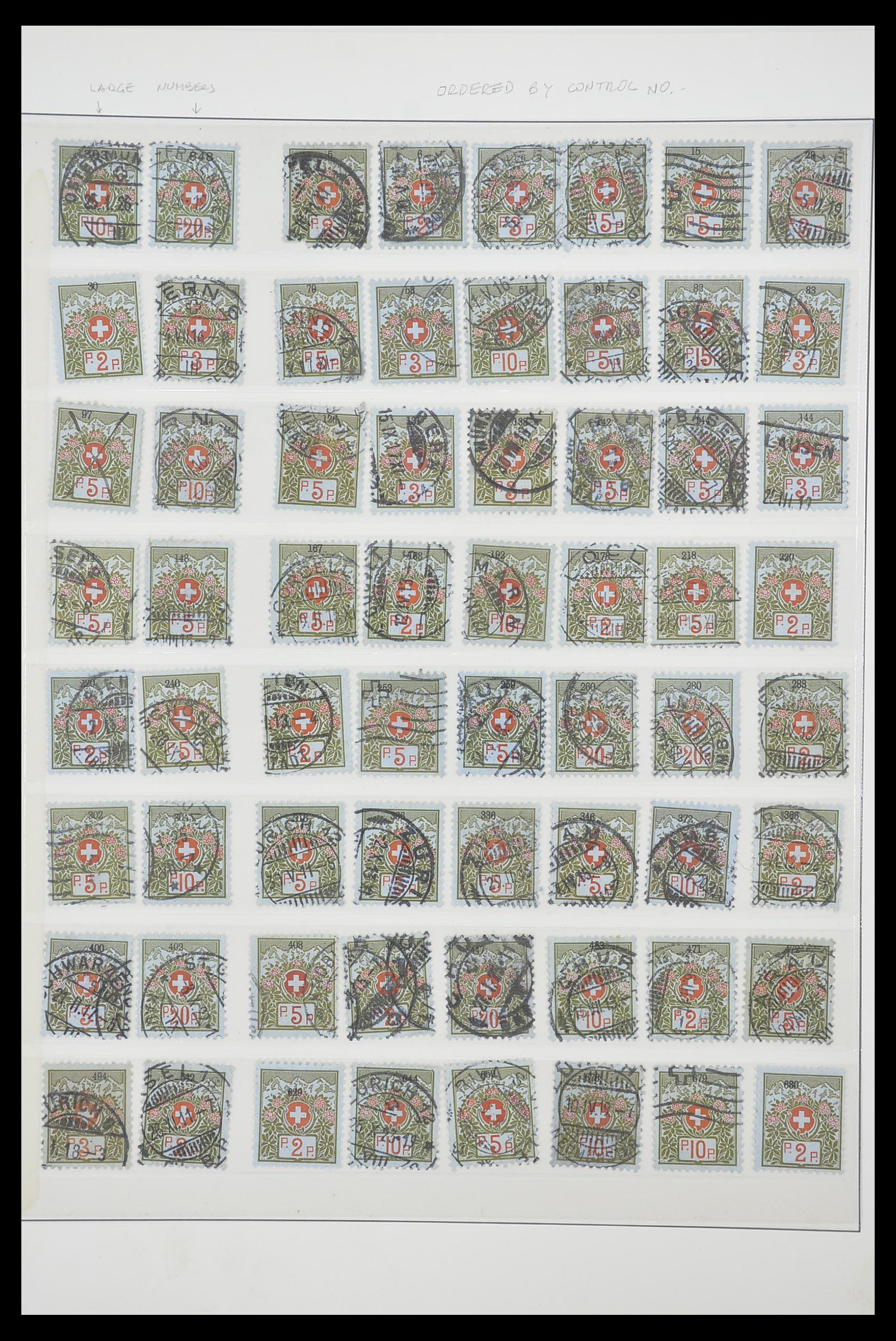 33926 010 - Postzegelverzameling 33926 Zwitserland uitzoekpartij 1850-1997.