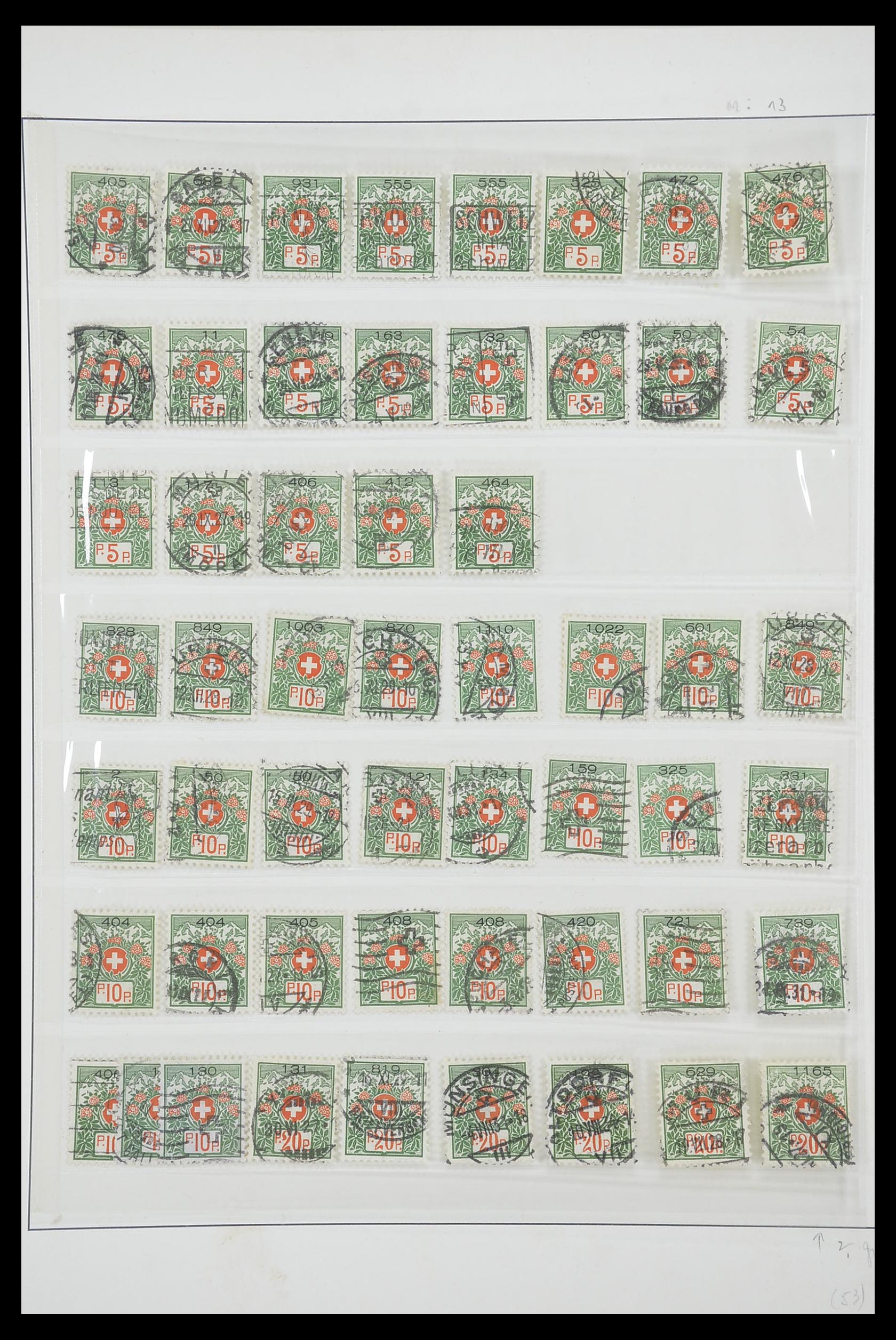 33926 012 - Postzegelverzameling 33926 Zwitserland uitzoekpartij 1850-1997.