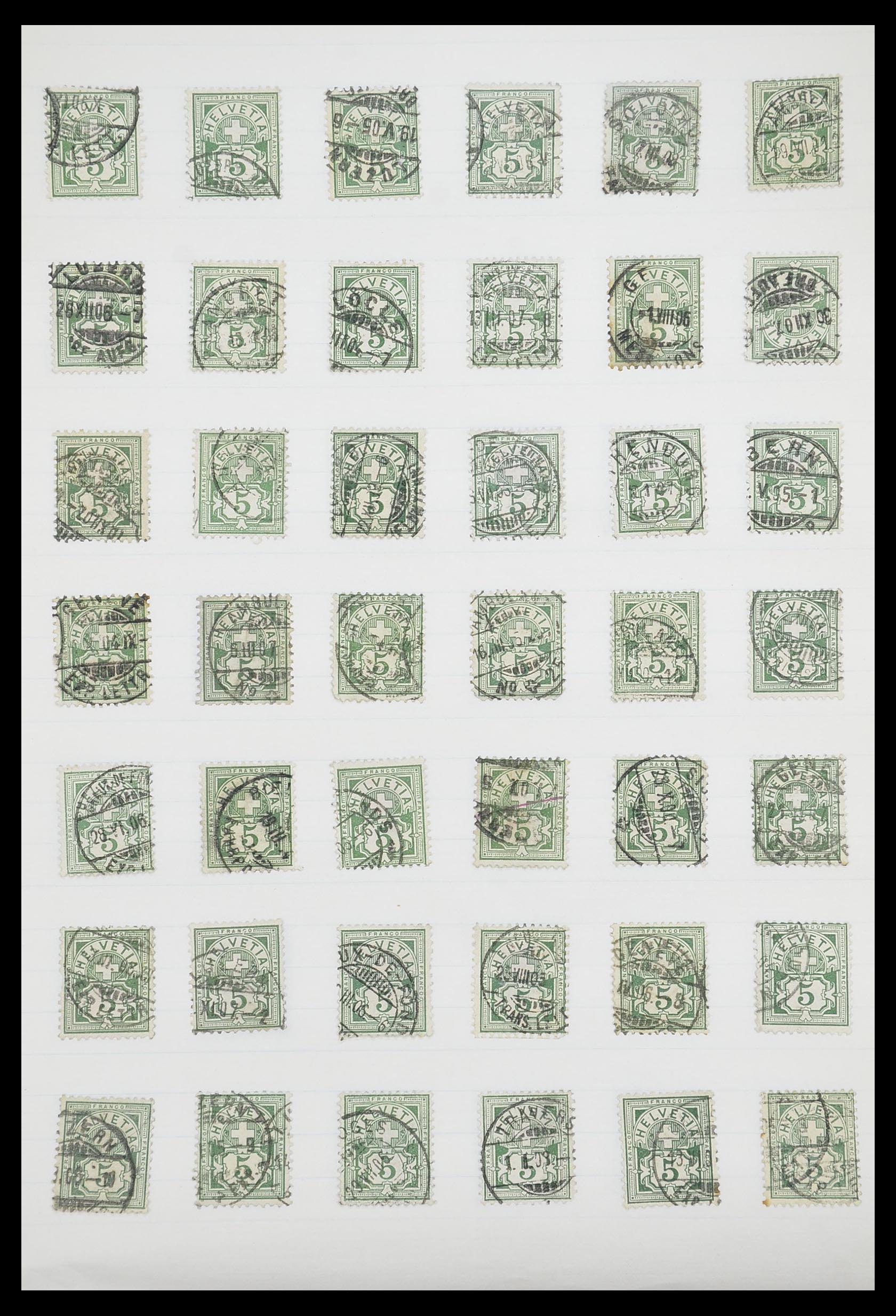 33926 018 - Postzegelverzameling 33926 Zwitserland uitzoekpartij 1850-1997.