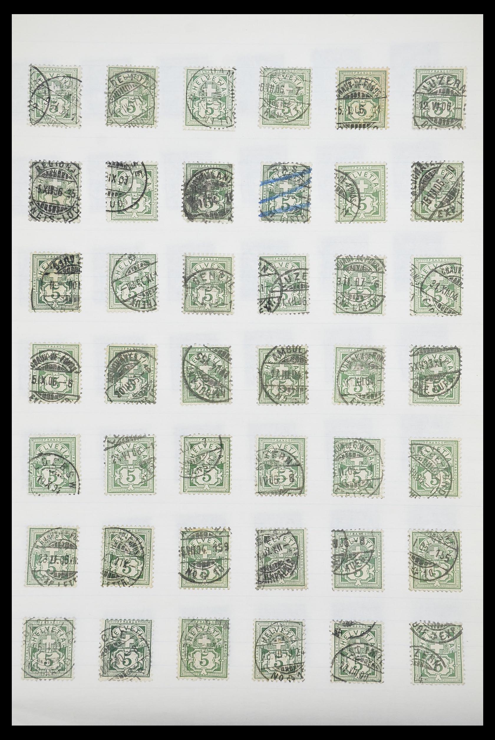 33926 024 - Postzegelverzameling 33926 Zwitserland uitzoekpartij 1850-1997.