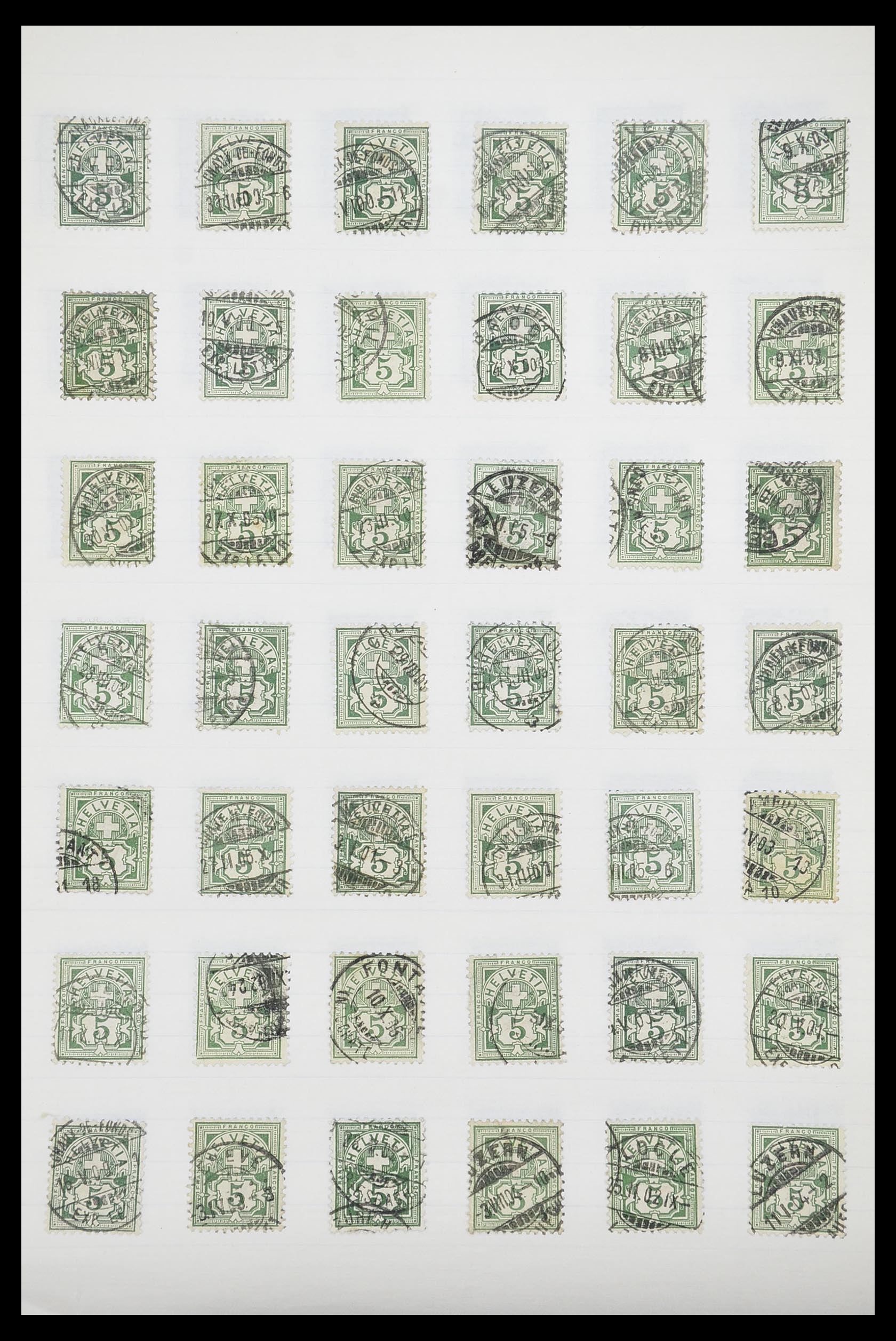 33926 025 - Postzegelverzameling 33926 Zwitserland uitzoekpartij 1850-1997.