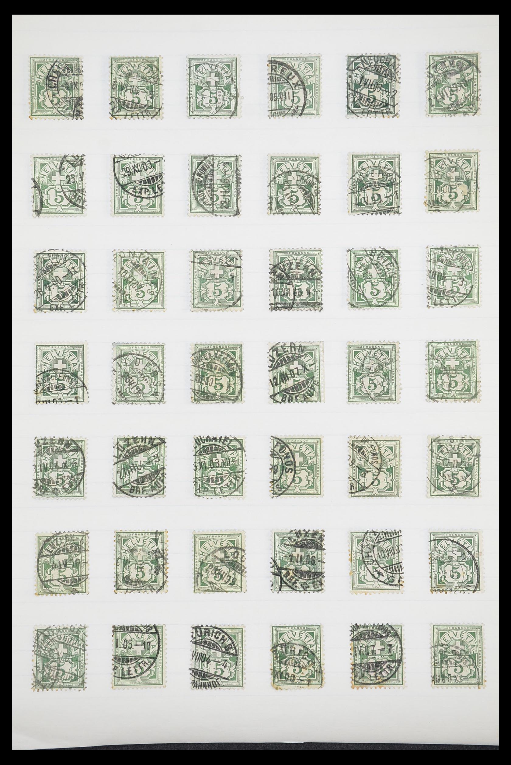 33926 027 - Postzegelverzameling 33926 Zwitserland uitzoekpartij 1850-1997.