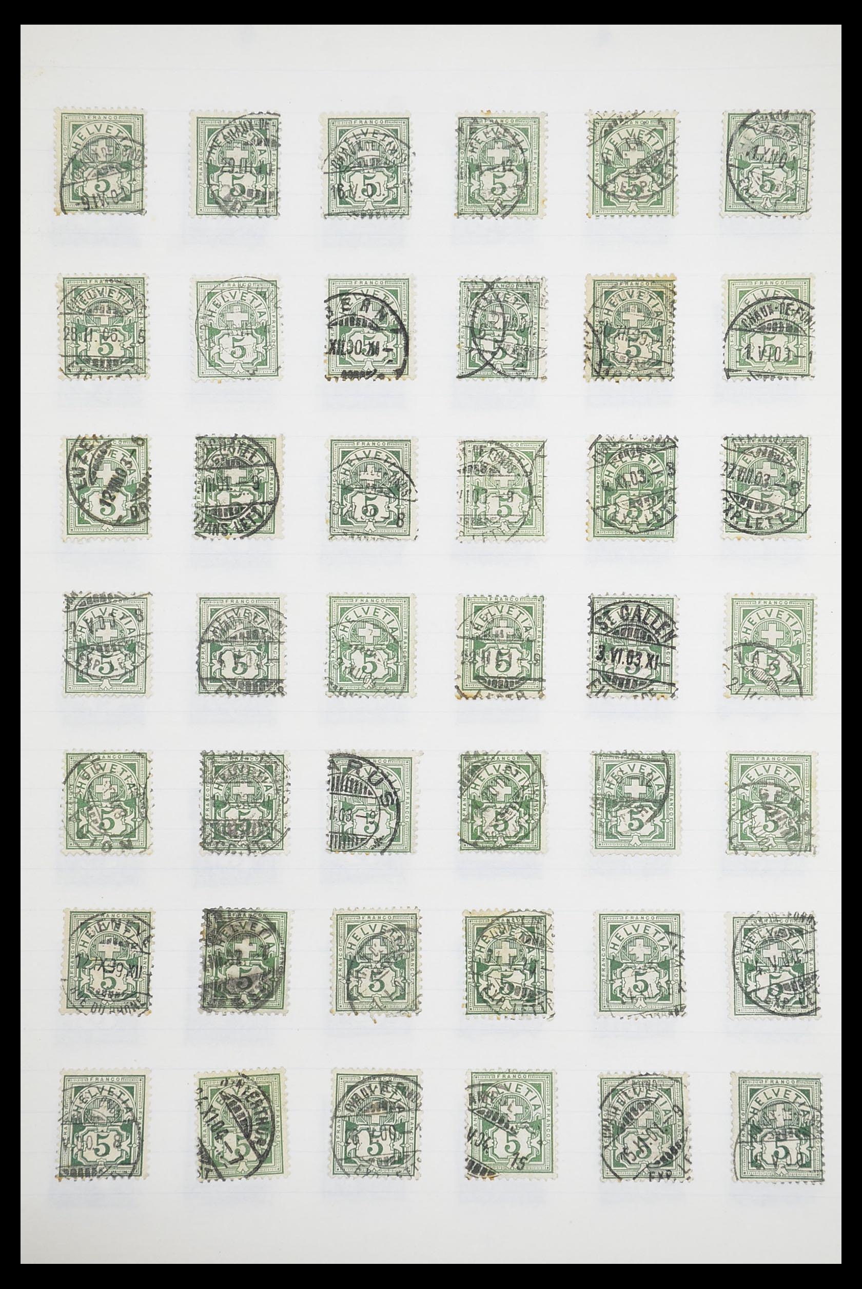 33926 031 - Postzegelverzameling 33926 Zwitserland uitzoekpartij 1850-1997.