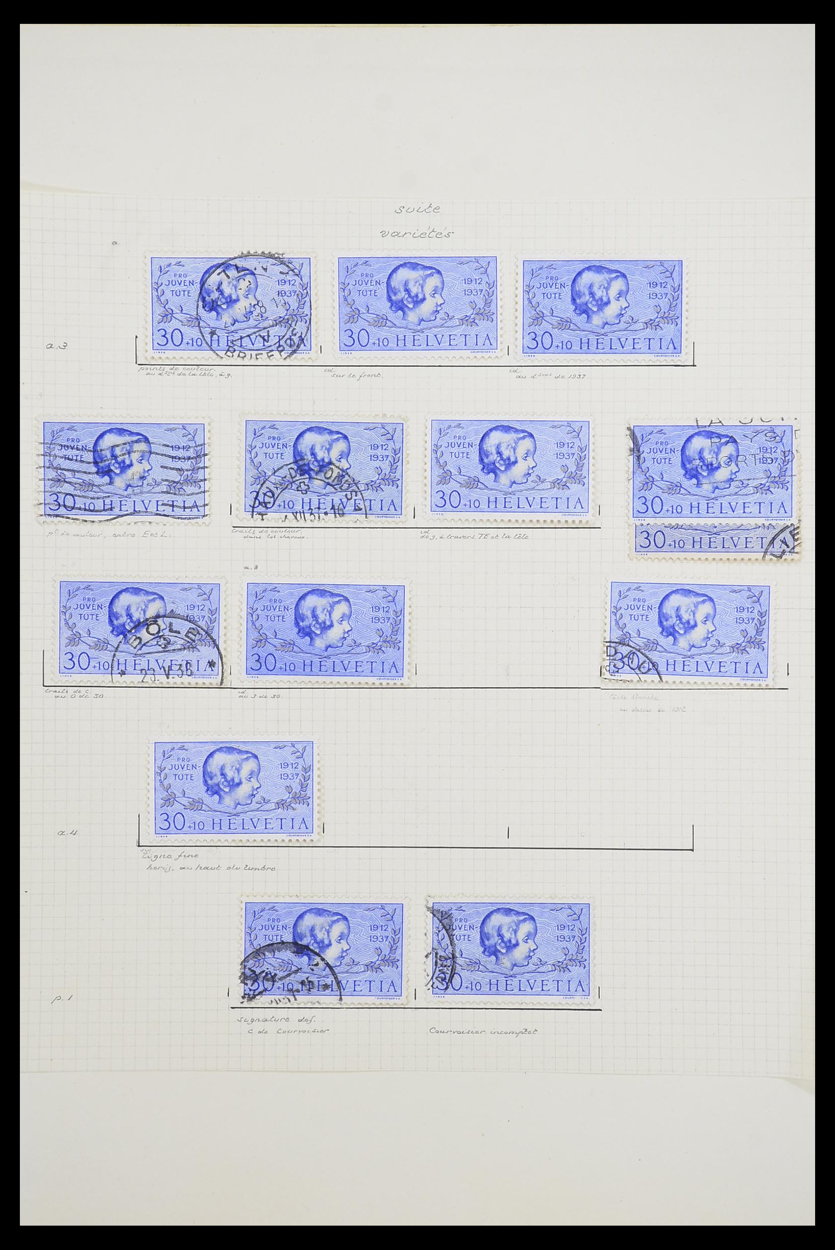 33926 044 - Postzegelverzameling 33926 Zwitserland uitzoekpartij 1850-1997.