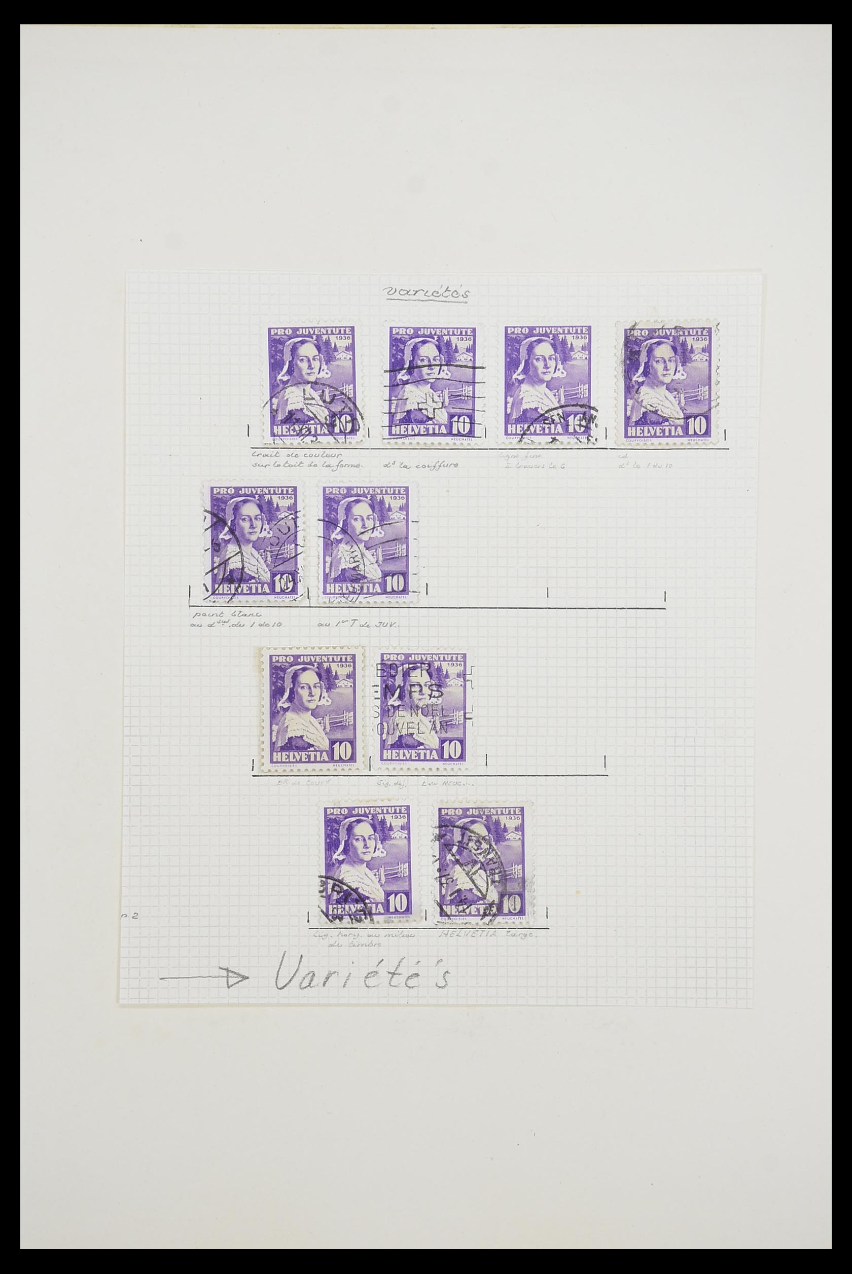 33926 045 - Postzegelverzameling 33926 Zwitserland uitzoekpartij 1850-1997.