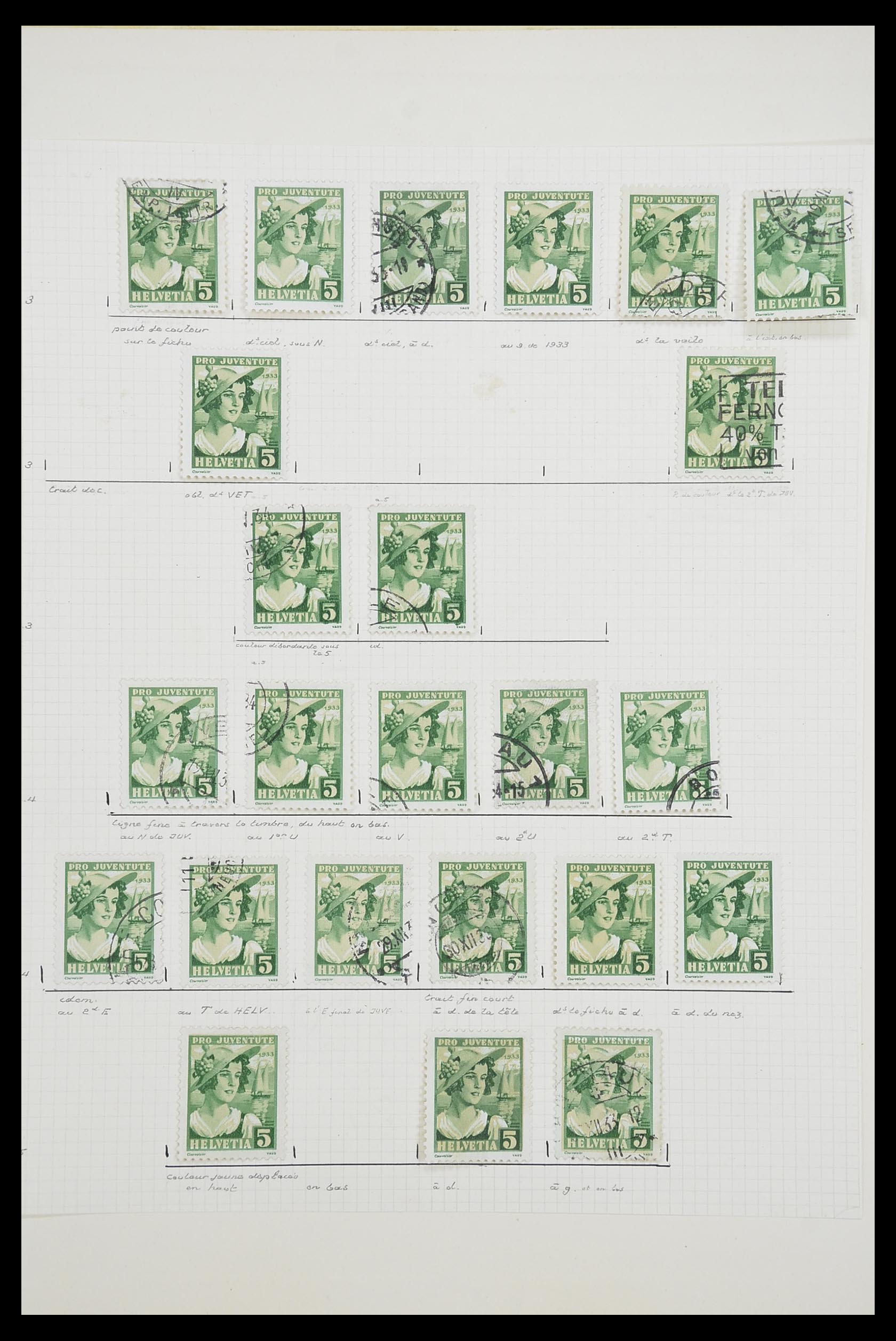 33926 047 - Postzegelverzameling 33926 Zwitserland uitzoekpartij 1850-1997.