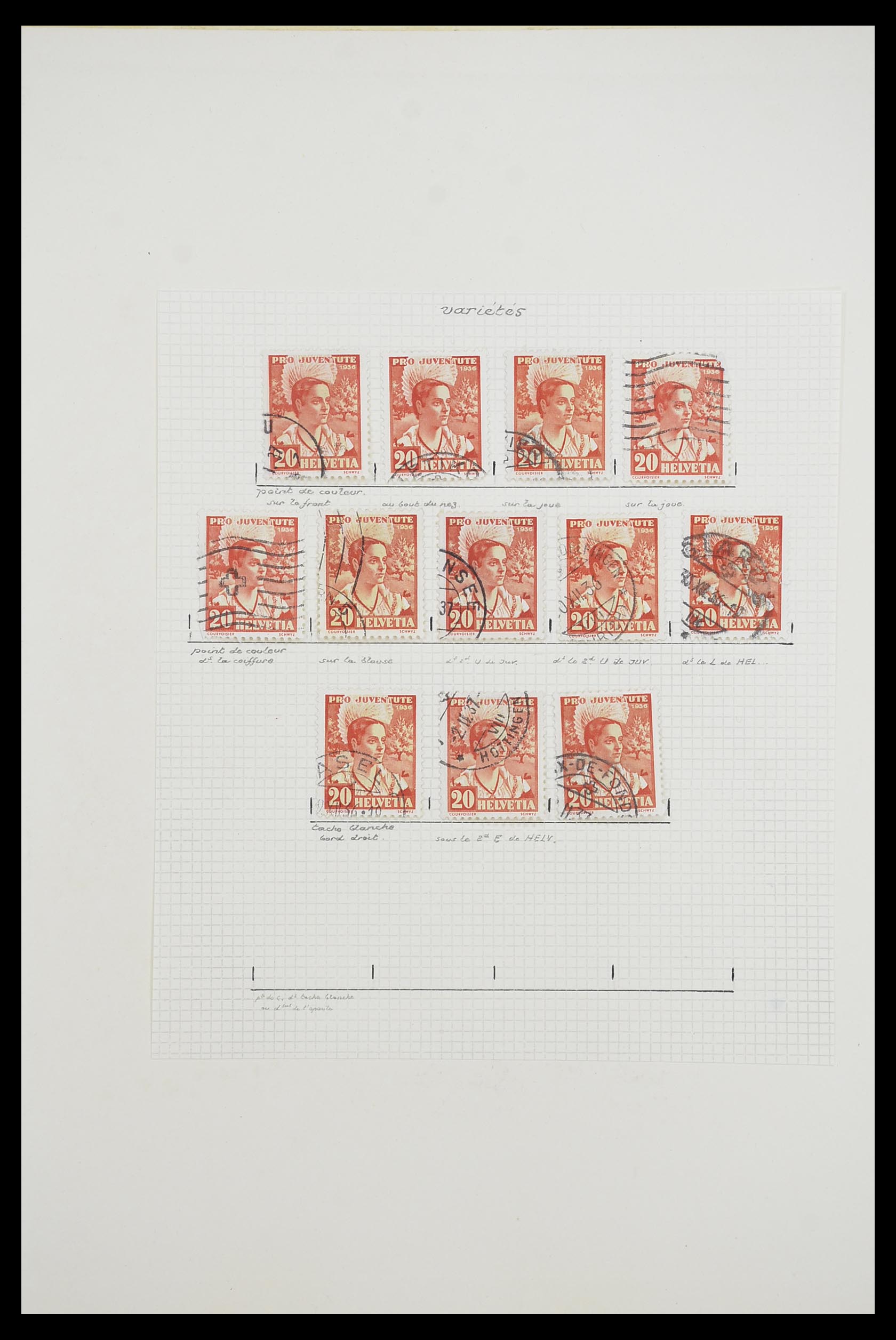 33926 049 - Postzegelverzameling 33926 Zwitserland uitzoekpartij 1850-1997.