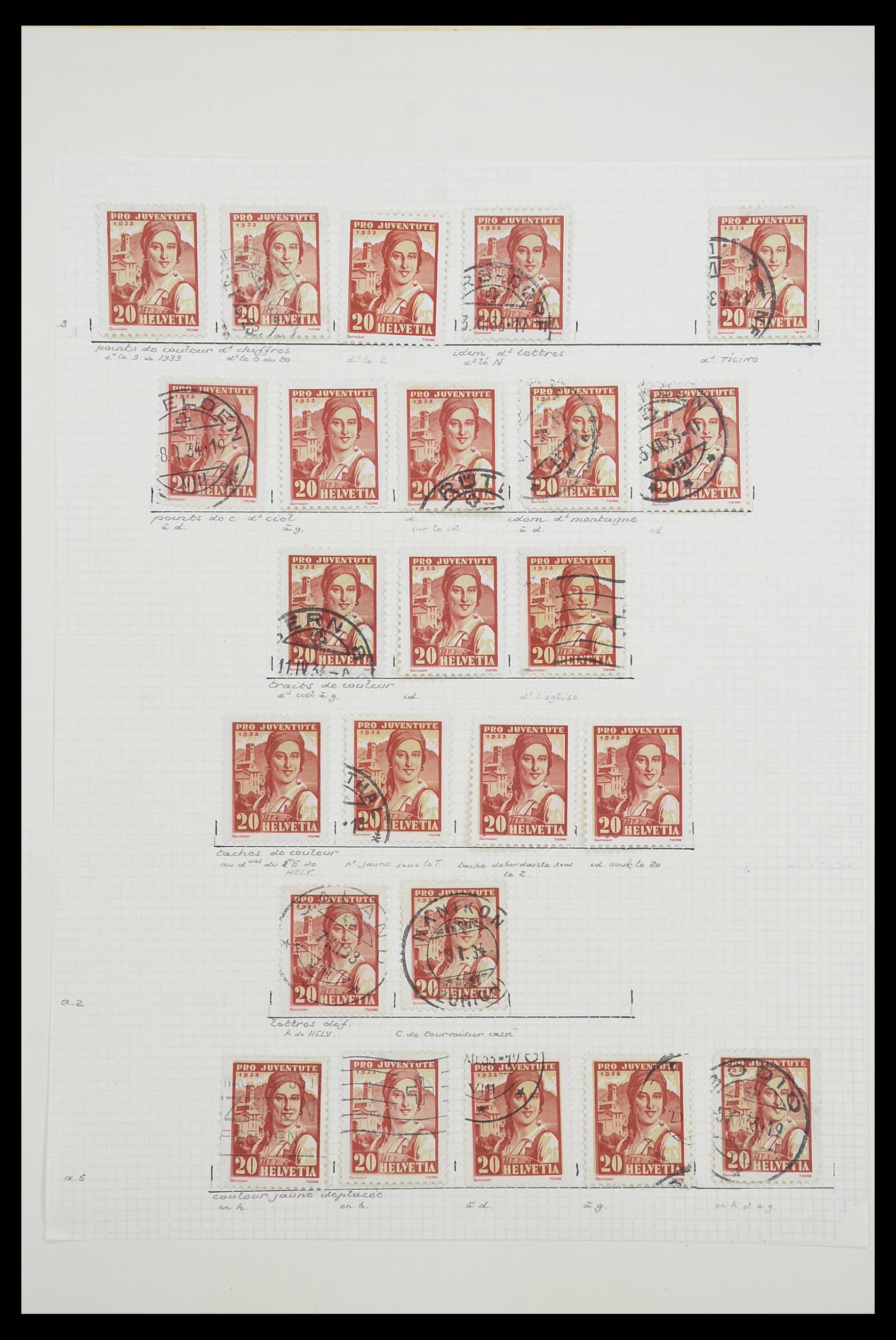 33926 050 - Postzegelverzameling 33926 Zwitserland uitzoekpartij 1850-1997.