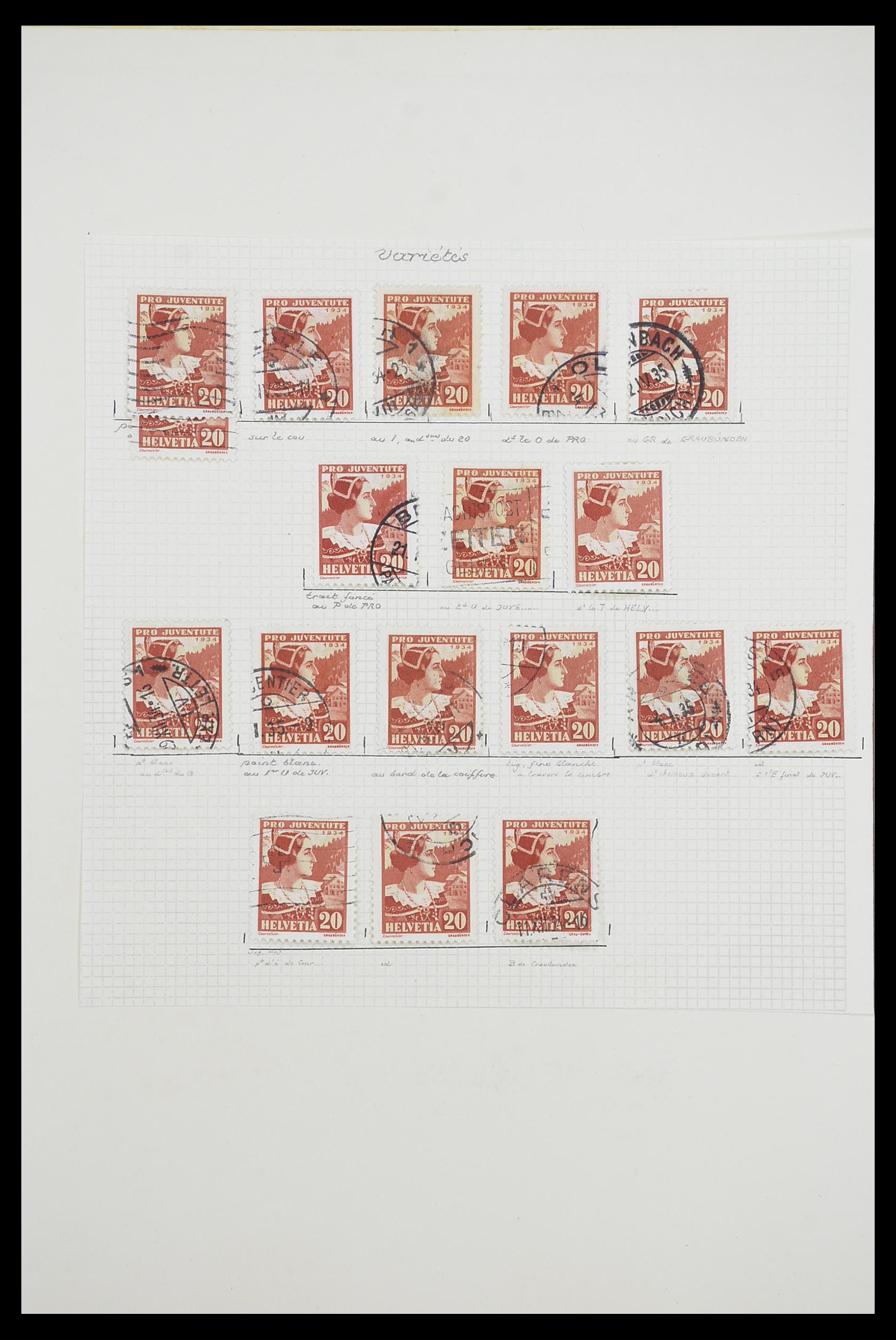 33926 052 - Postzegelverzameling 33926 Zwitserland uitzoekpartij 1850-1997.