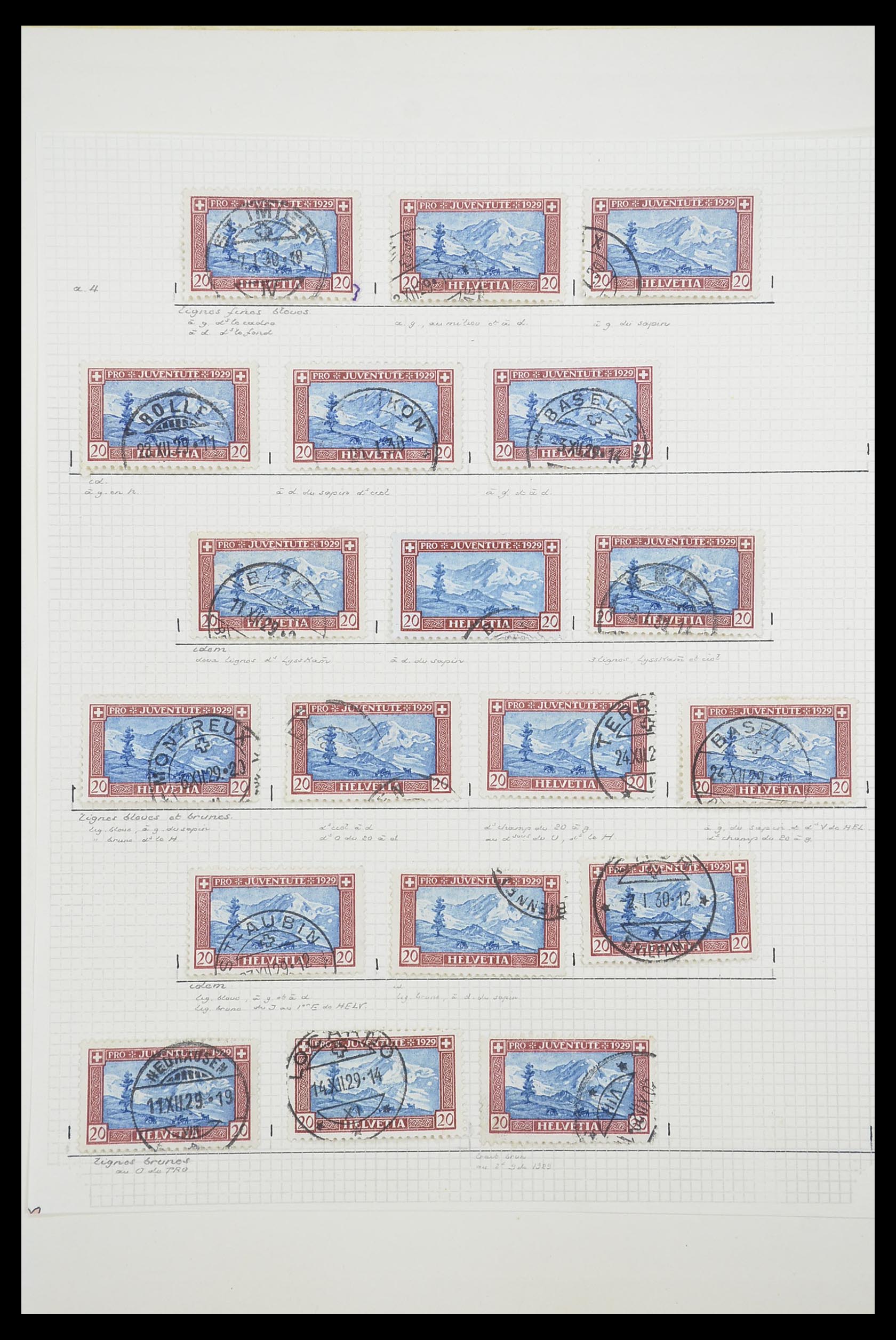 33926 053 - Postzegelverzameling 33926 Zwitserland uitzoekpartij 1850-1997.
