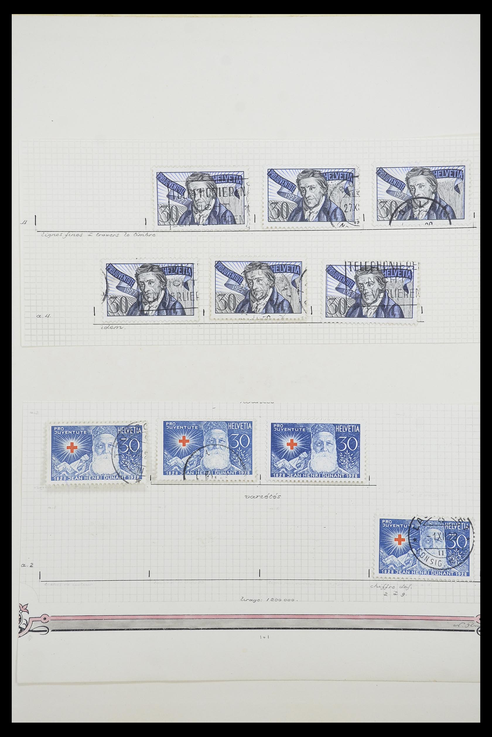 33926 056 - Postzegelverzameling 33926 Zwitserland uitzoekpartij 1850-1997.