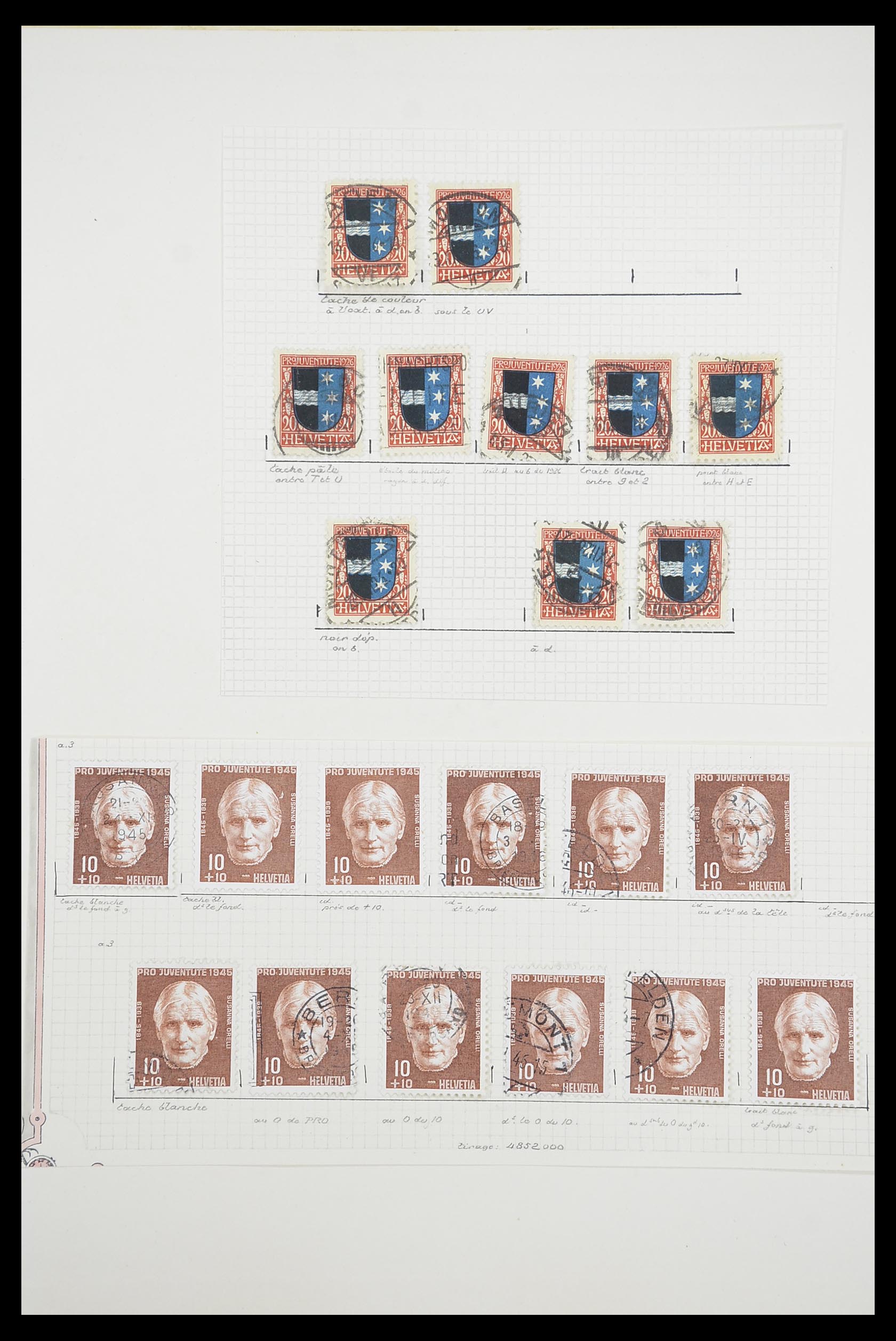 33926 059 - Postzegelverzameling 33926 Zwitserland uitzoekpartij 1850-1997.