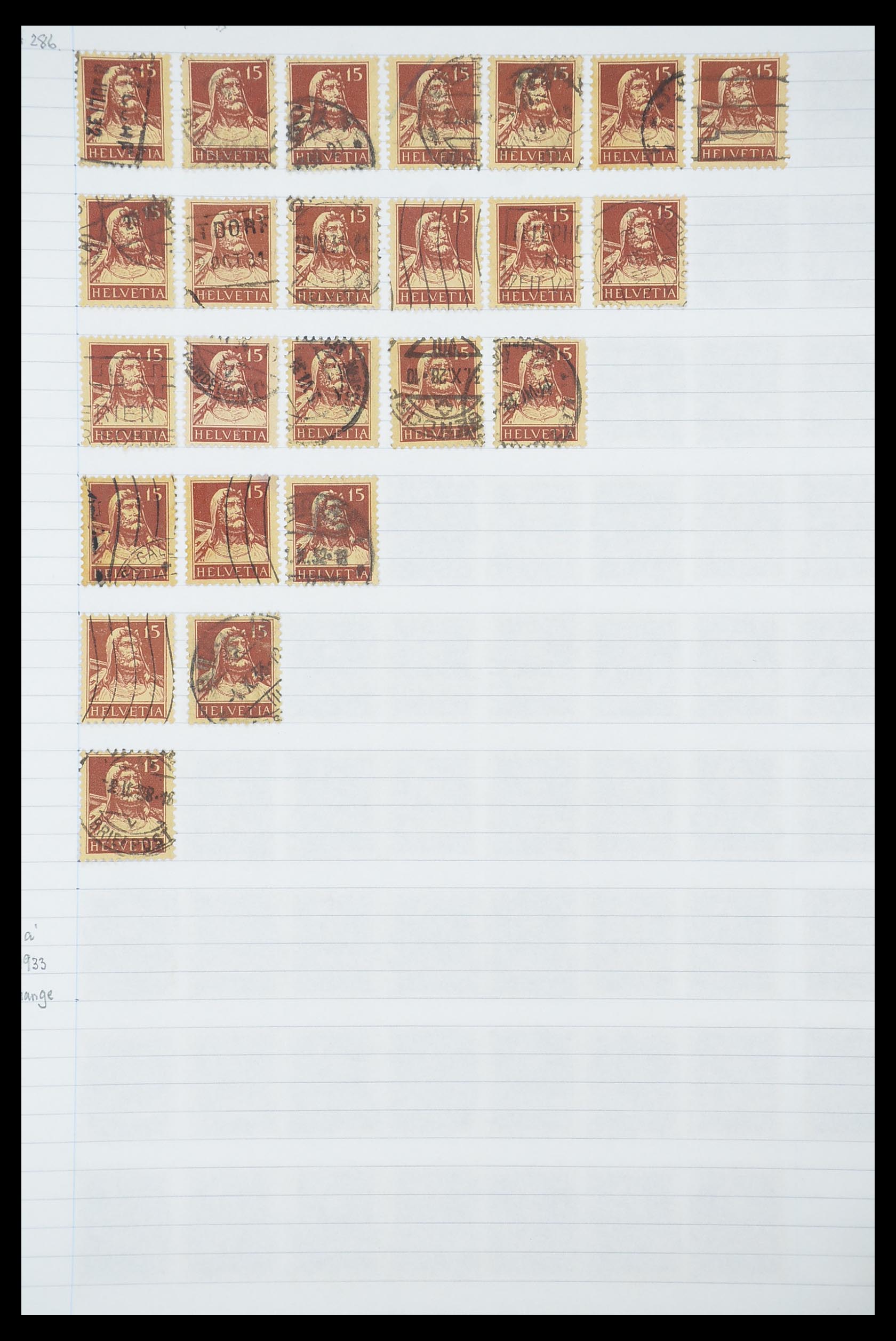 33926 382 - Postzegelverzameling 33926 Zwitserland uitzoekpartij 1850-1997.