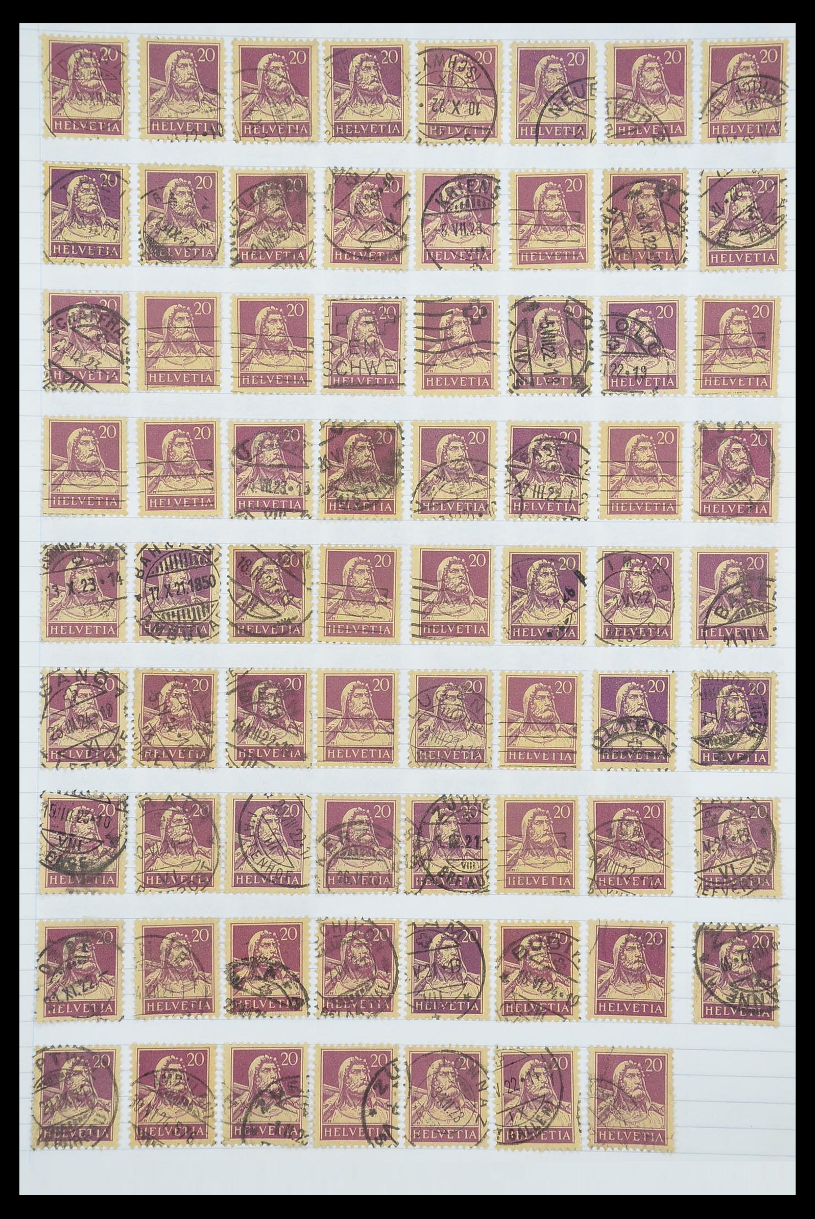 33926 383 - Postzegelverzameling 33926 Zwitserland uitzoekpartij 1850-1997.