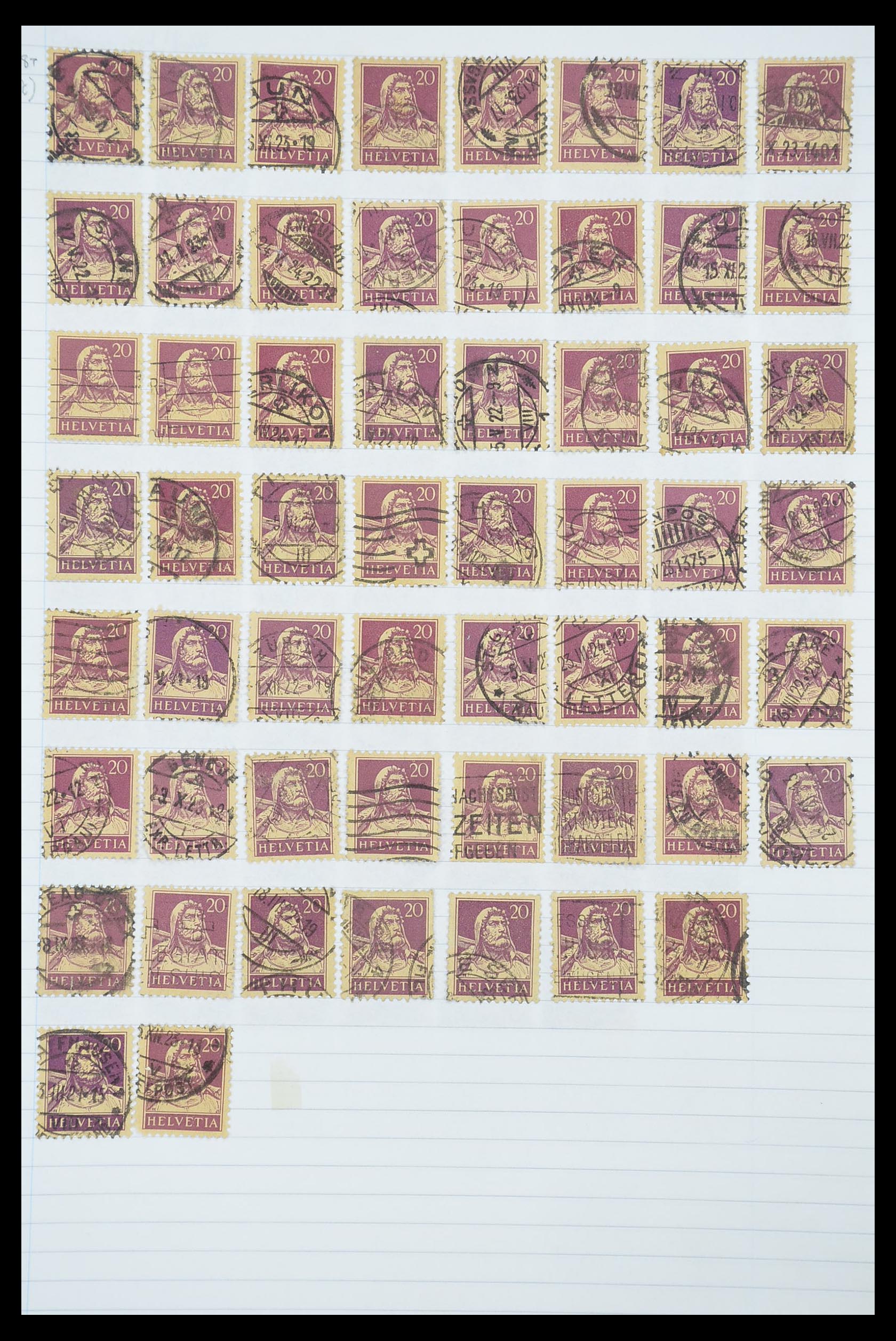 33926 384 - Postzegelverzameling 33926 Zwitserland uitzoekpartij 1850-1997.