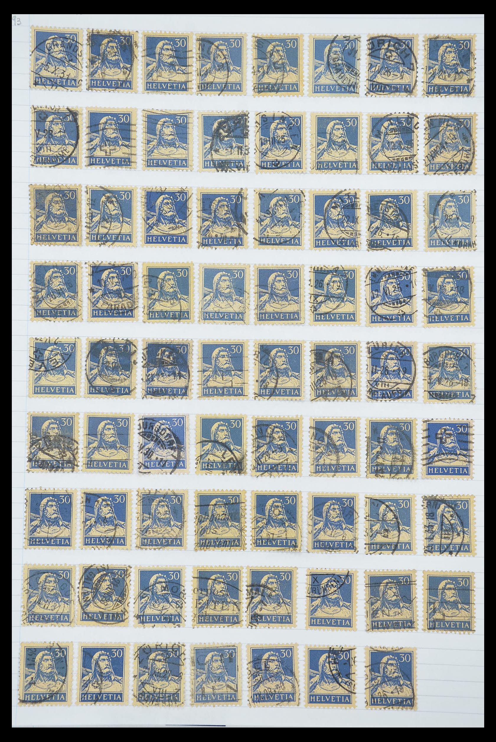33926 389 - Postzegelverzameling 33926 Zwitserland uitzoekpartij 1850-1997.