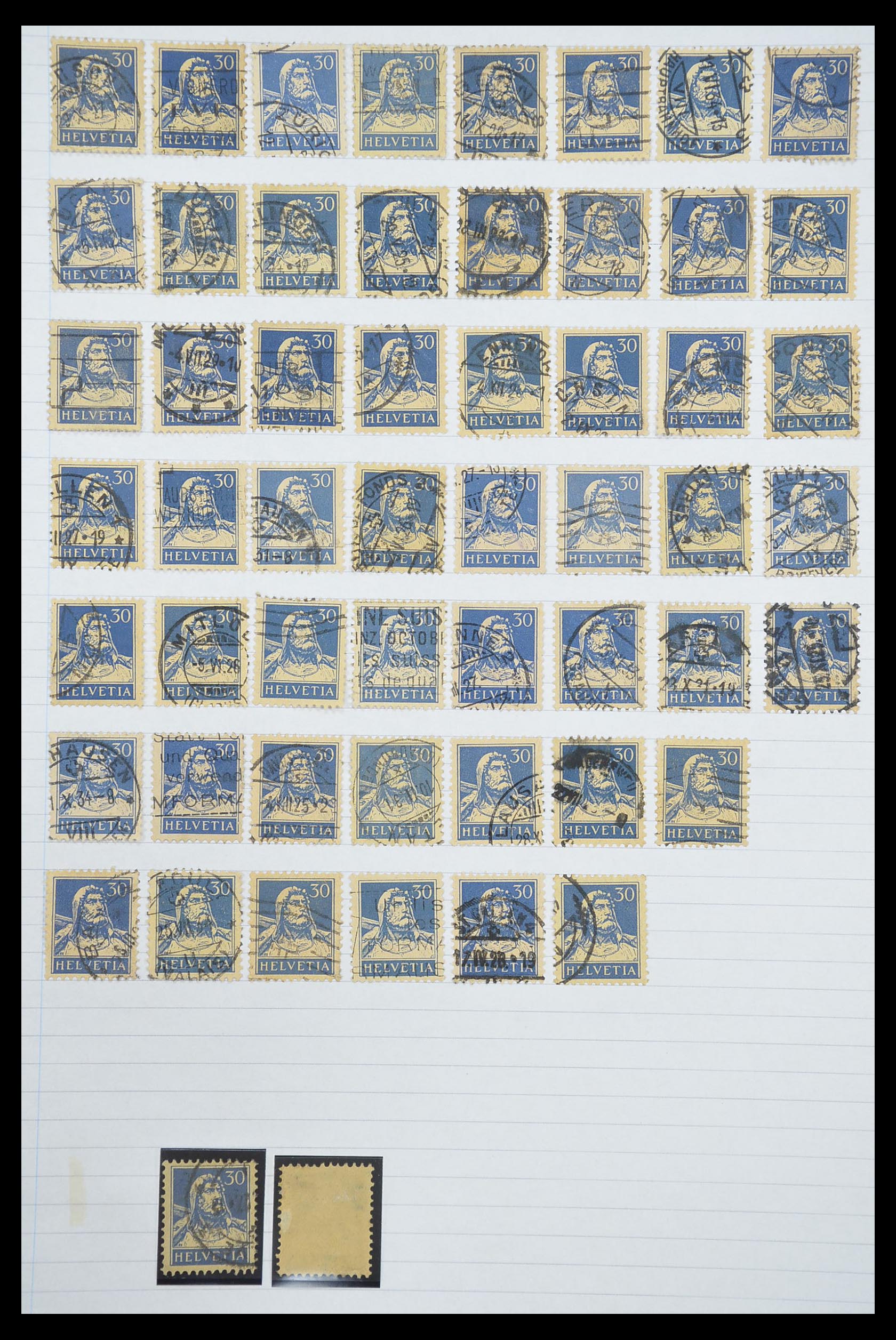33926 390 - Postzegelverzameling 33926 Zwitserland uitzoekpartij 1850-1997.