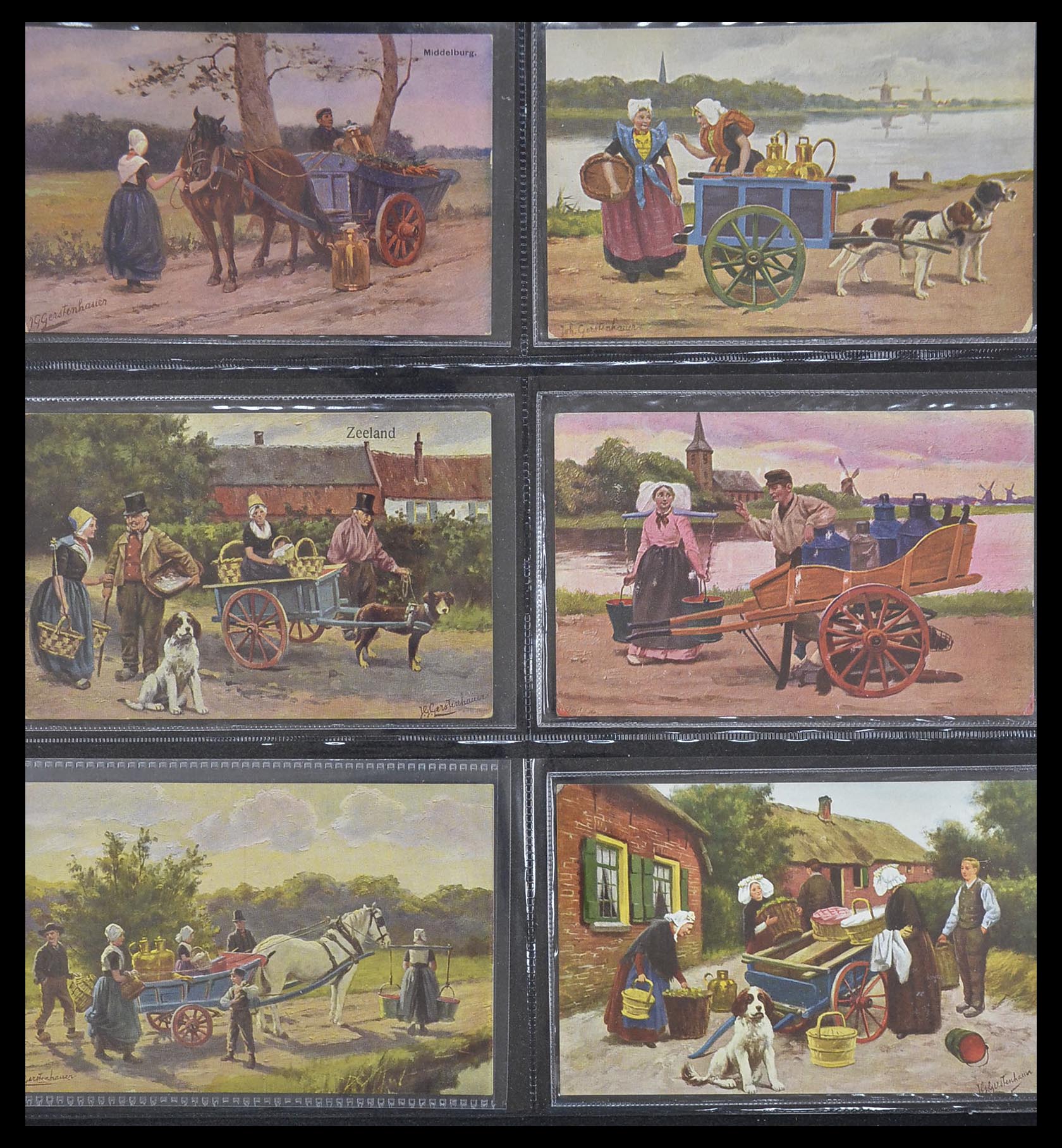 33928 001 - Postzegelverzameling 33928 Nederland ansichtkaarten 1910-1930.