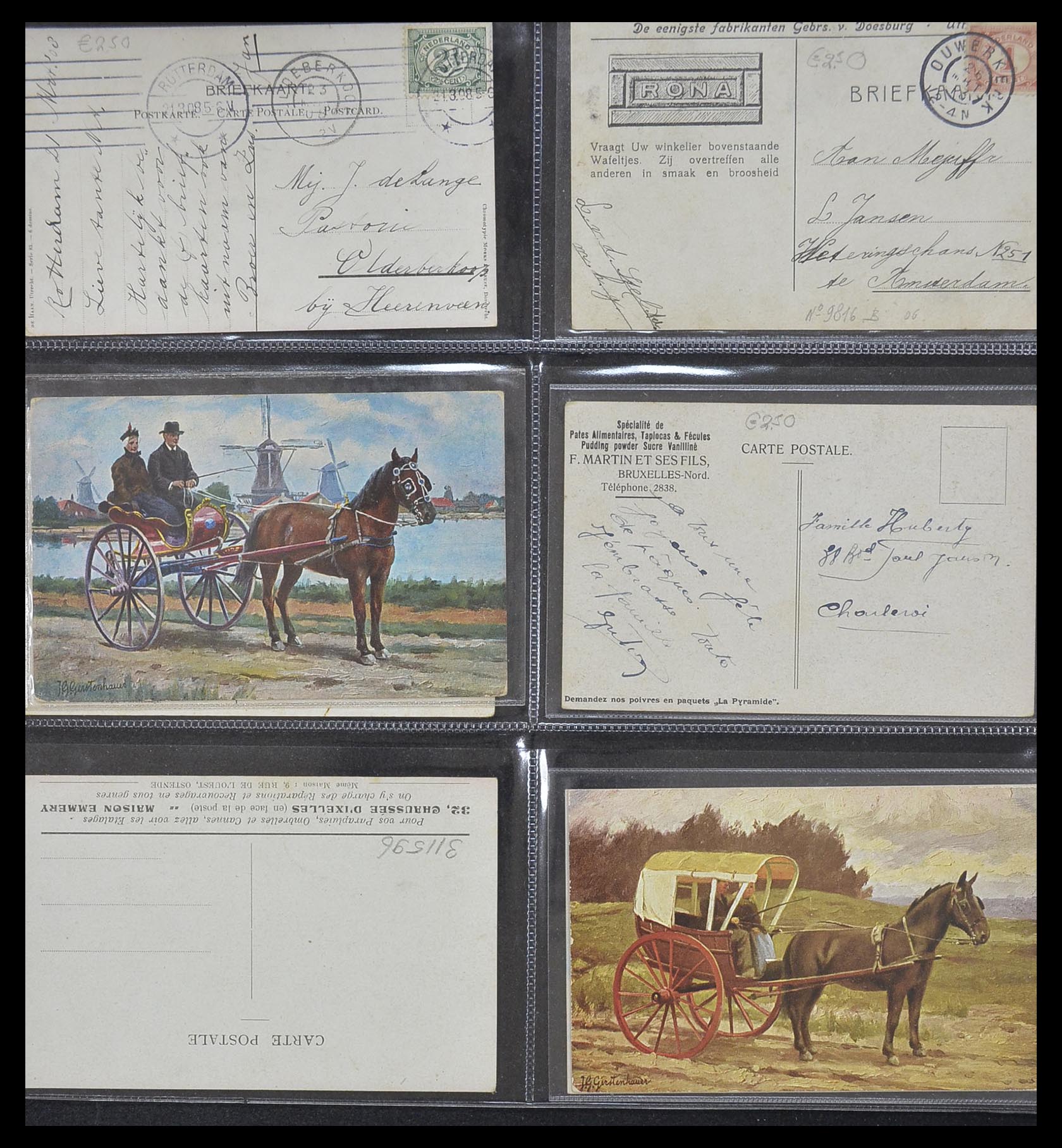 33928 004 - Postzegelverzameling 33928 Nederland ansichtkaarten 1910-1930.