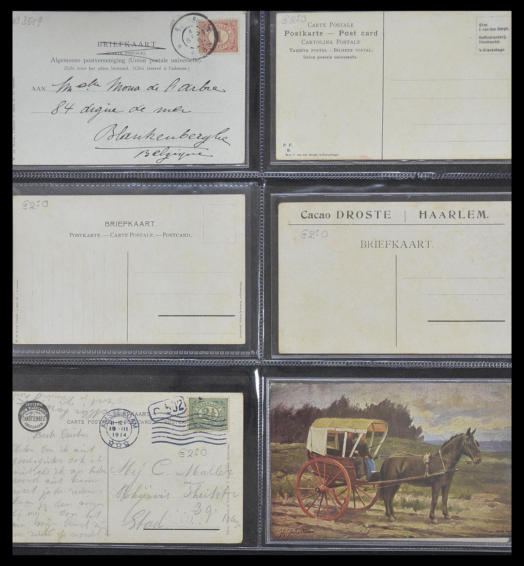 33928 008 - Postzegelverzameling 33928 Nederland ansichtkaarten 1910-1930.