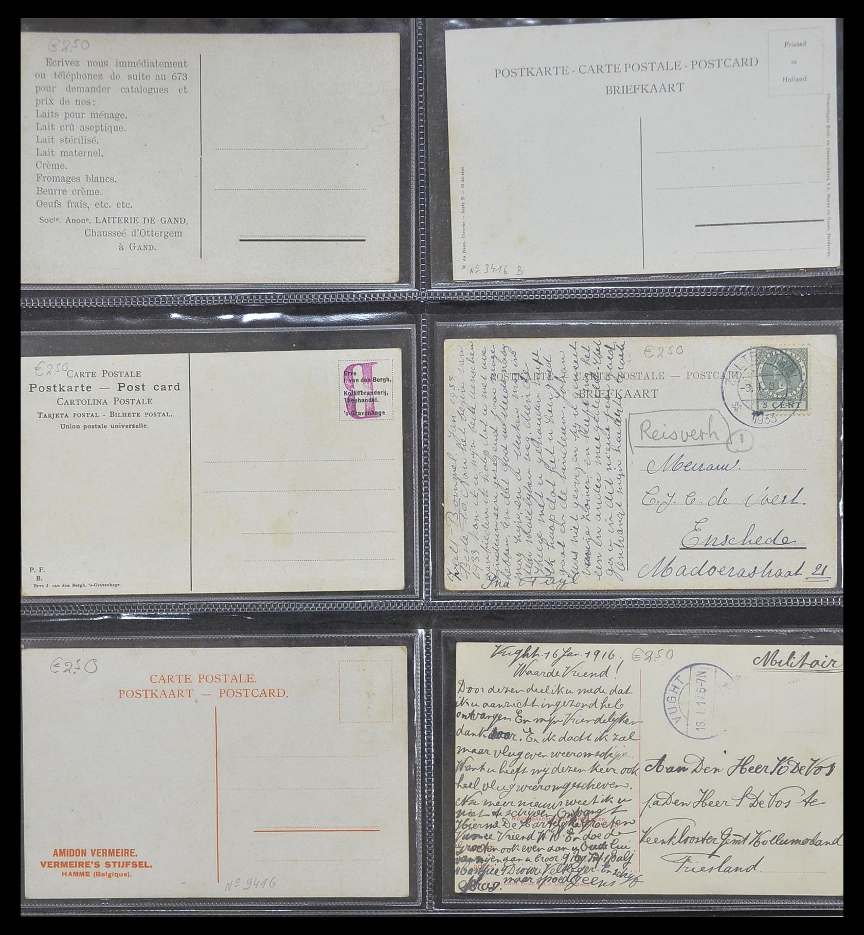 33928 010 - Postzegelverzameling 33928 Nederland ansichtkaarten 1910-1930.