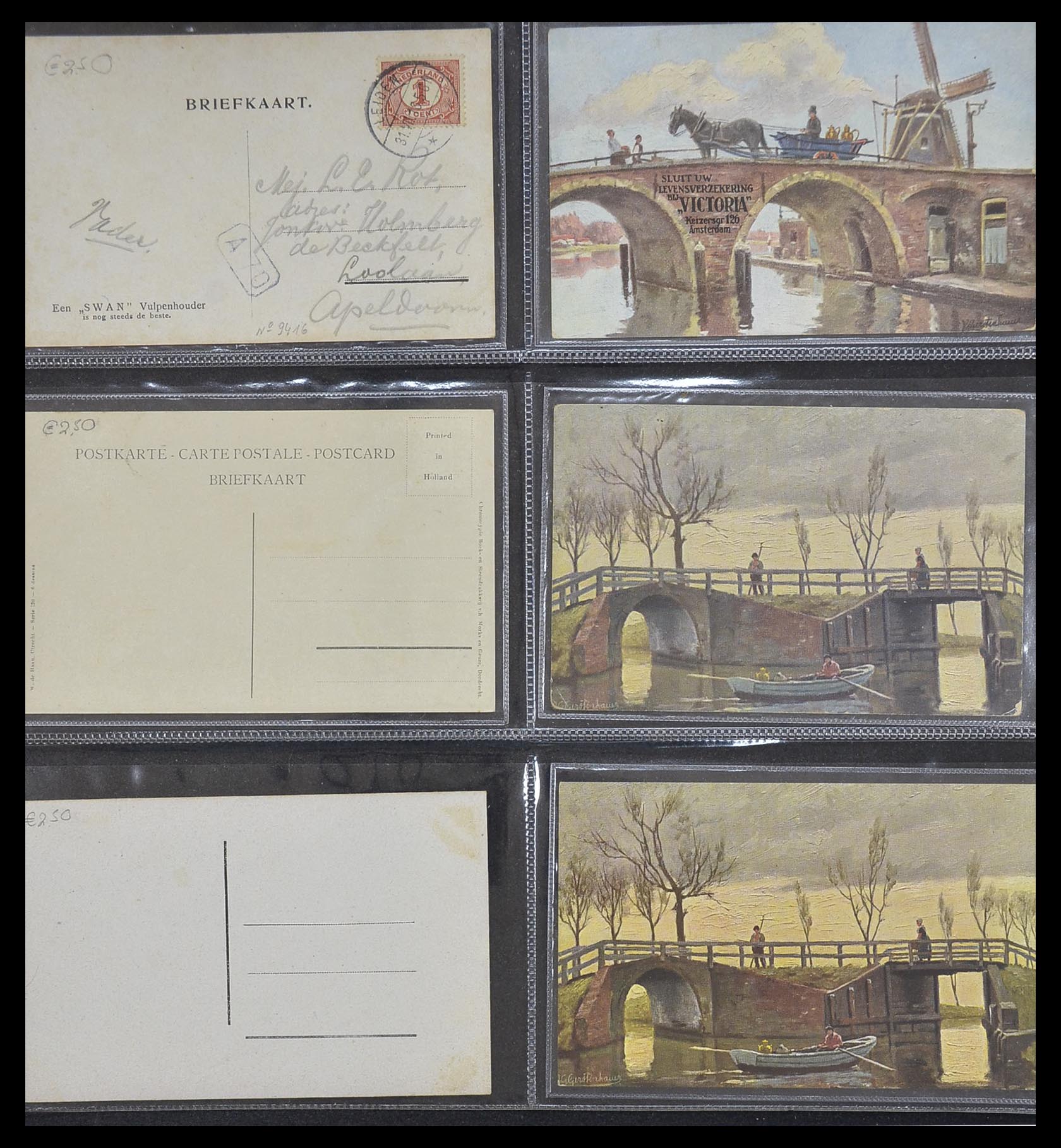33928 016 - Postzegelverzameling 33928 Nederland ansichtkaarten 1910-1930.