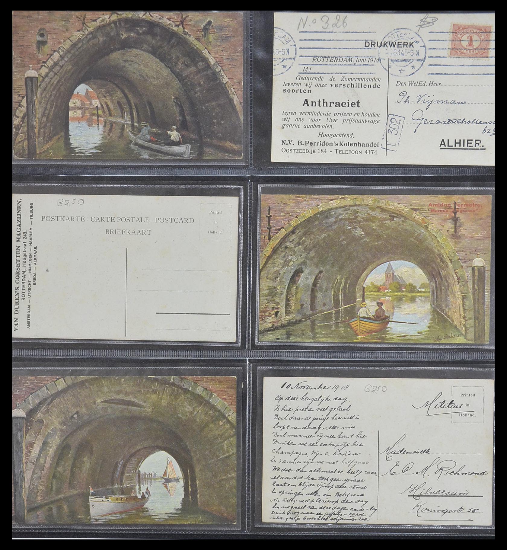 33928 021 - Postzegelverzameling 33928 Nederland ansichtkaarten 1910-1930.