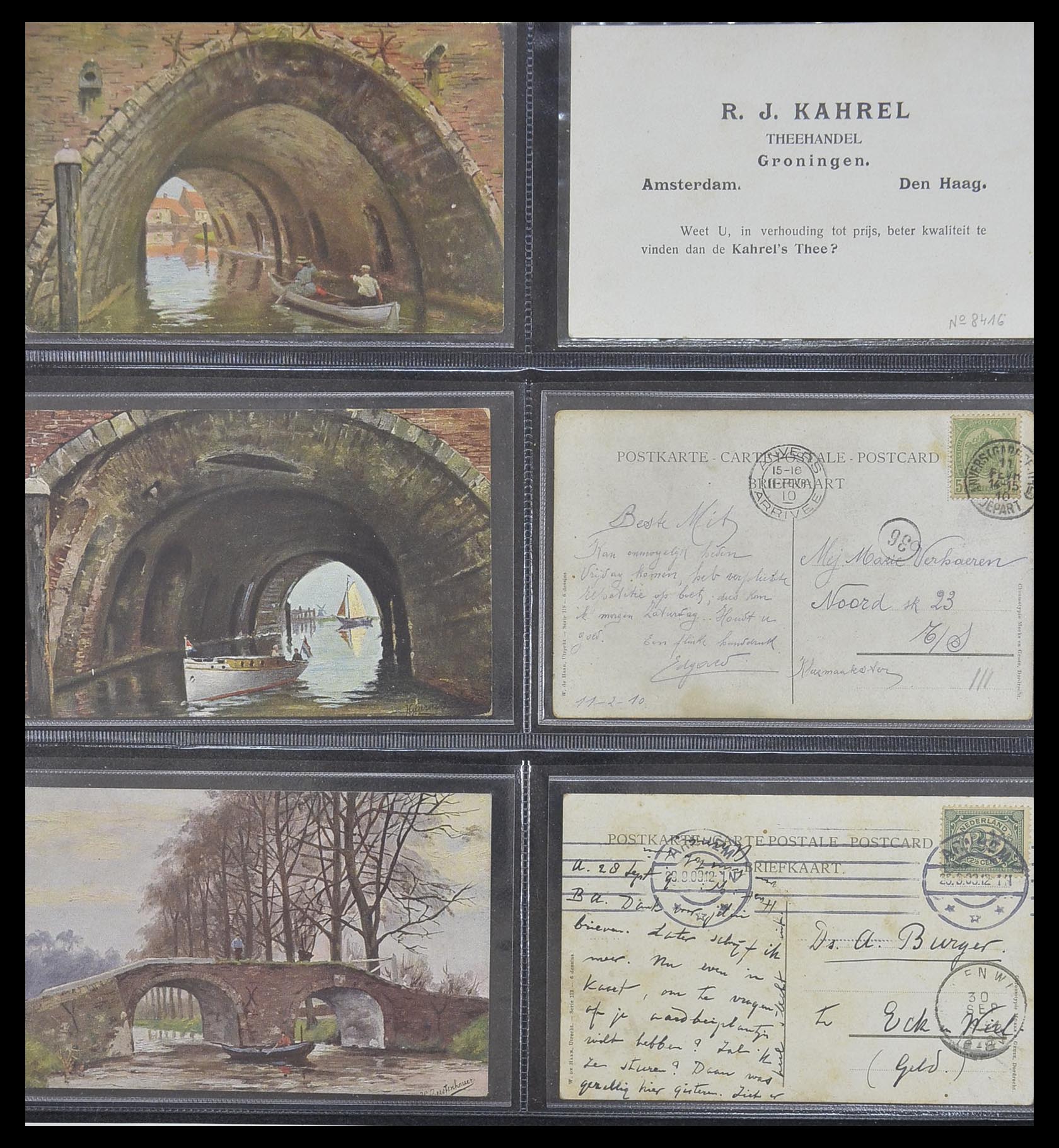33928 023 - Postzegelverzameling 33928 Nederland ansichtkaarten 1910-1930.
