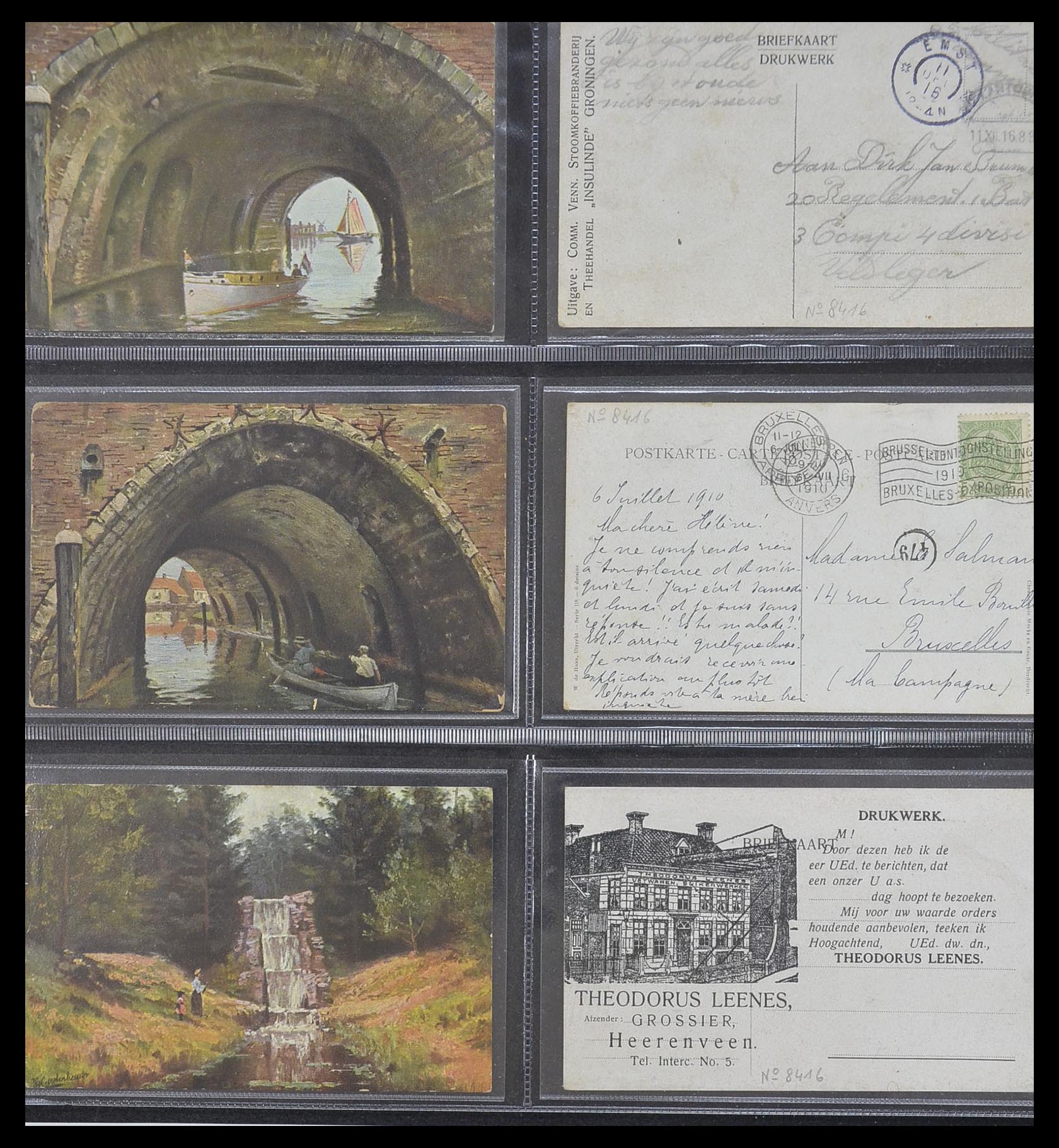 33928 024 - Postzegelverzameling 33928 Nederland ansichtkaarten 1910-1930.