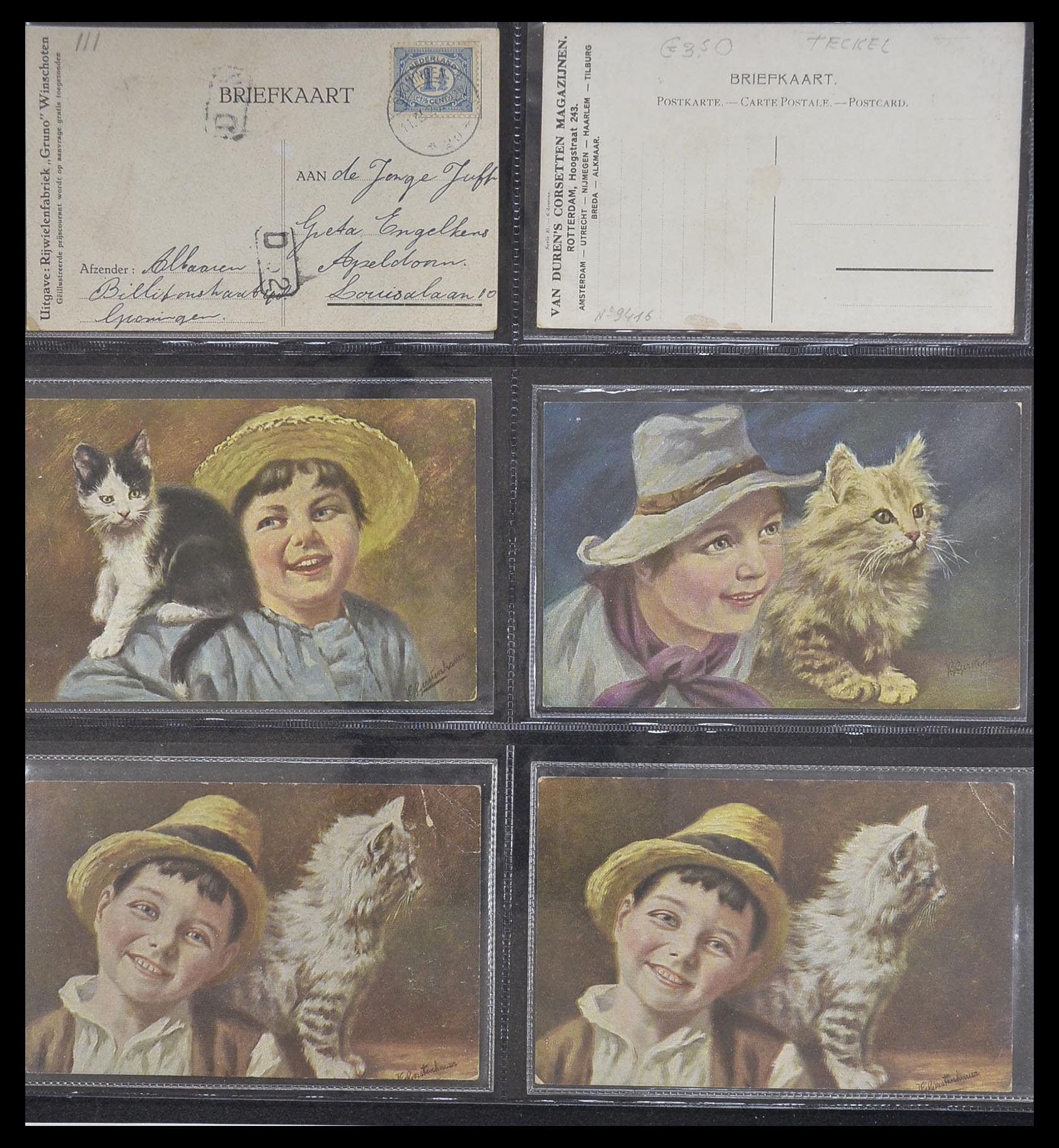 33928 028 - Postzegelverzameling 33928 Nederland ansichtkaarten 1910-1930.