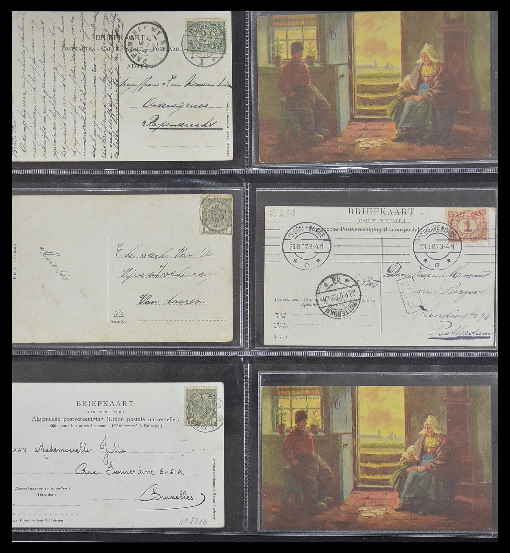 33928 034 - Postzegelverzameling 33928 Nederland ansichtkaarten 1910-1930.