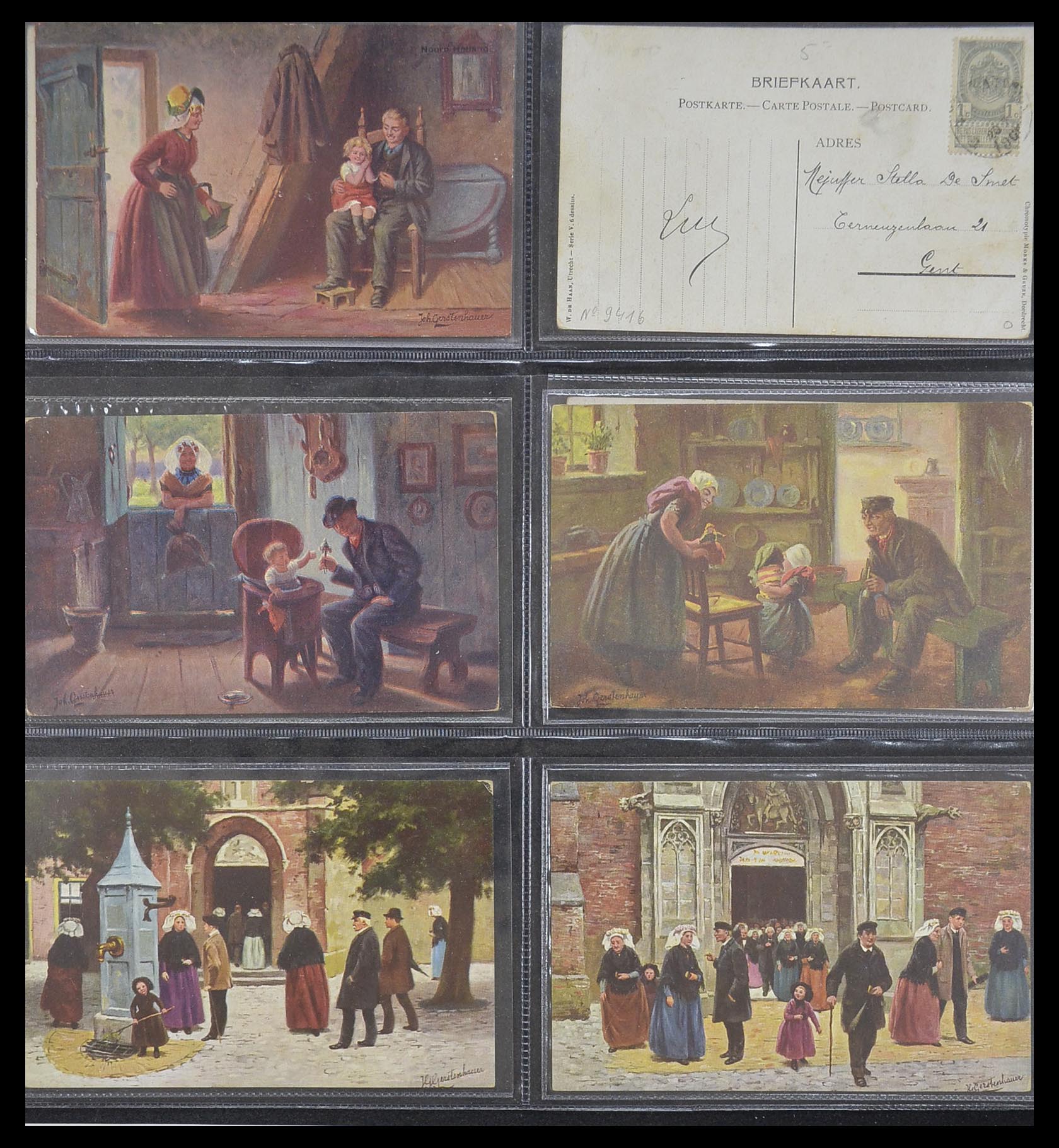 33928 035 - Postzegelverzameling 33928 Nederland ansichtkaarten 1910-1930.