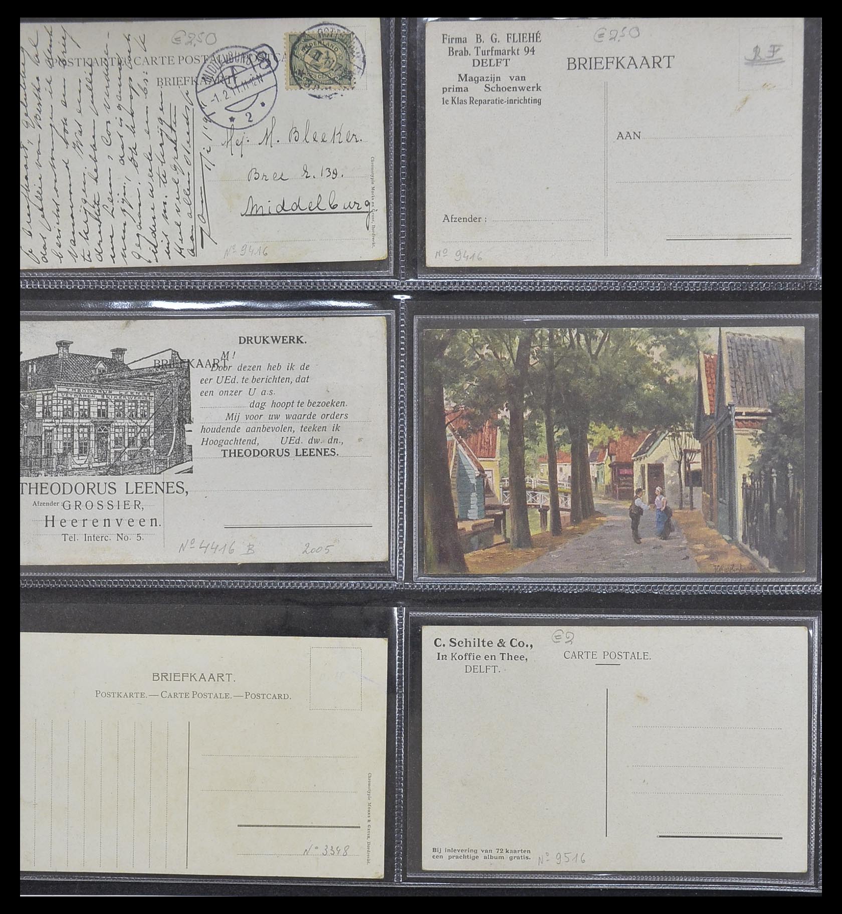 33928 046 - Postzegelverzameling 33928 Nederland ansichtkaarten 1910-1930.