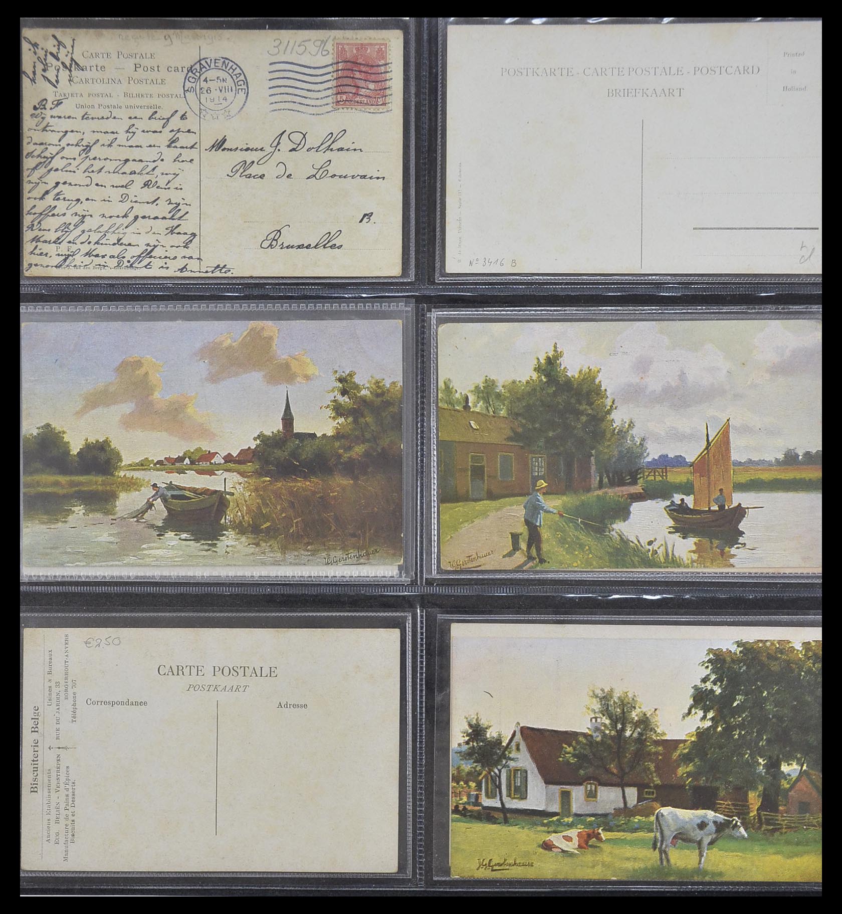 33928 047 - Postzegelverzameling 33928 Nederland ansichtkaarten 1910-1930.