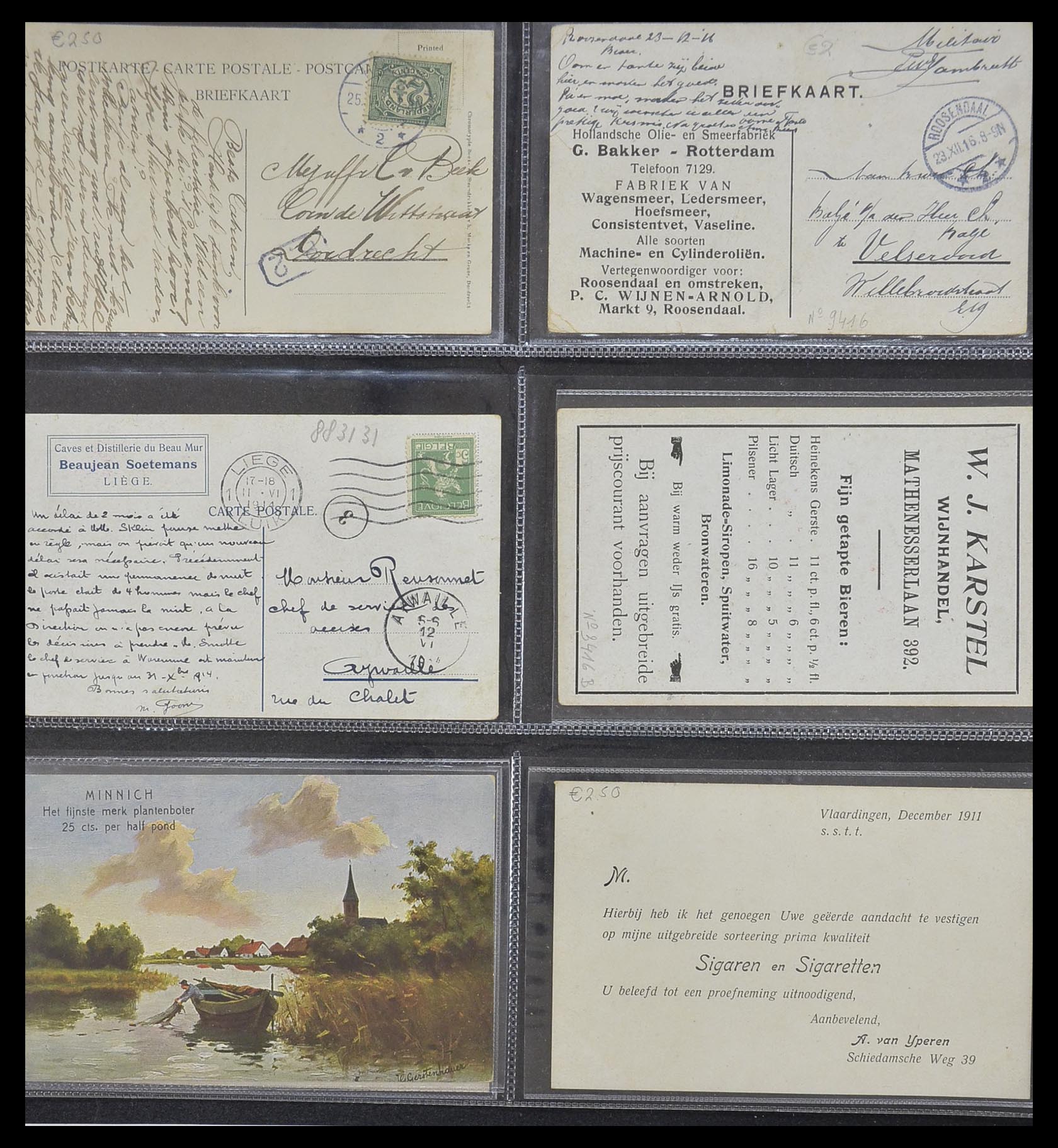 33928 050 - Postzegelverzameling 33928 Nederland ansichtkaarten 1910-1930.