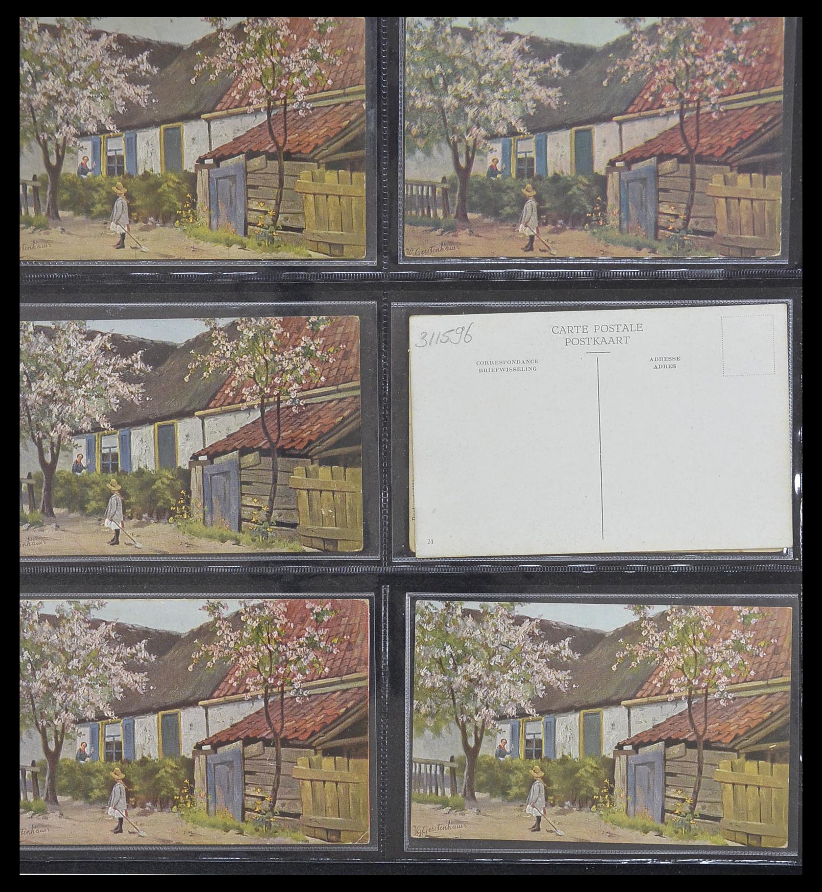 33928 052 - Postzegelverzameling 33928 Nederland ansichtkaarten 1910-1930.