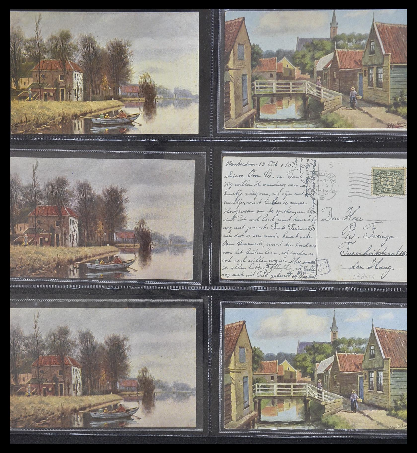 33928 063 - Postzegelverzameling 33928 Nederland ansichtkaarten 1910-1930.