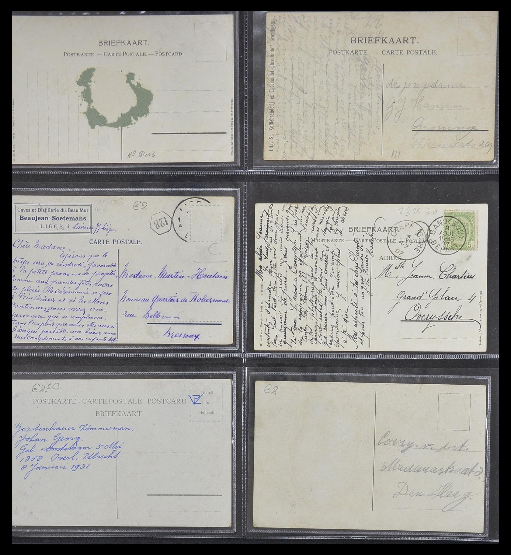 33928 068 - Postzegelverzameling 33928 Nederland ansichtkaarten 1910-1930.