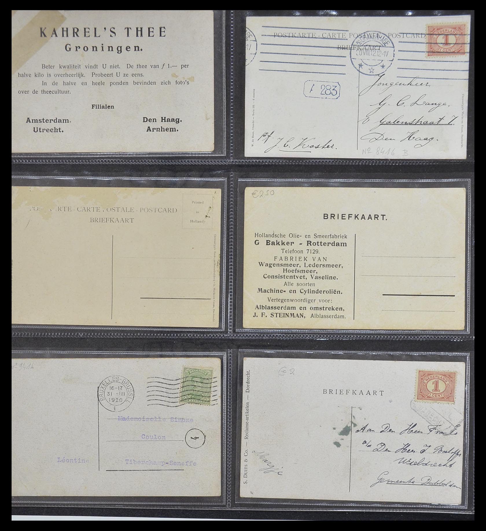 33928 074 - Postzegelverzameling 33928 Nederland ansichtkaarten 1910-1930.