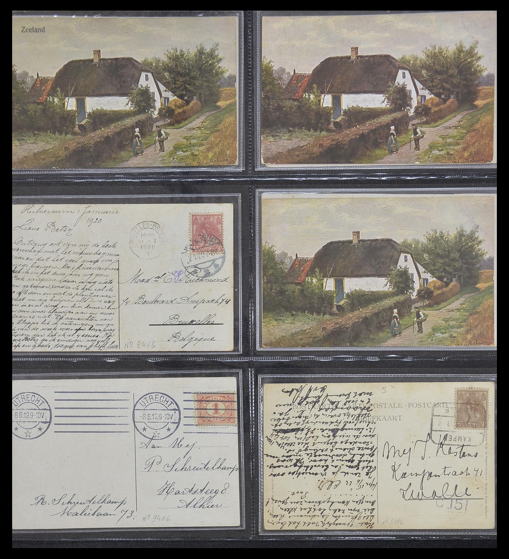 33928 083 - Postzegelverzameling 33928 Nederland ansichtkaarten 1910-1930.