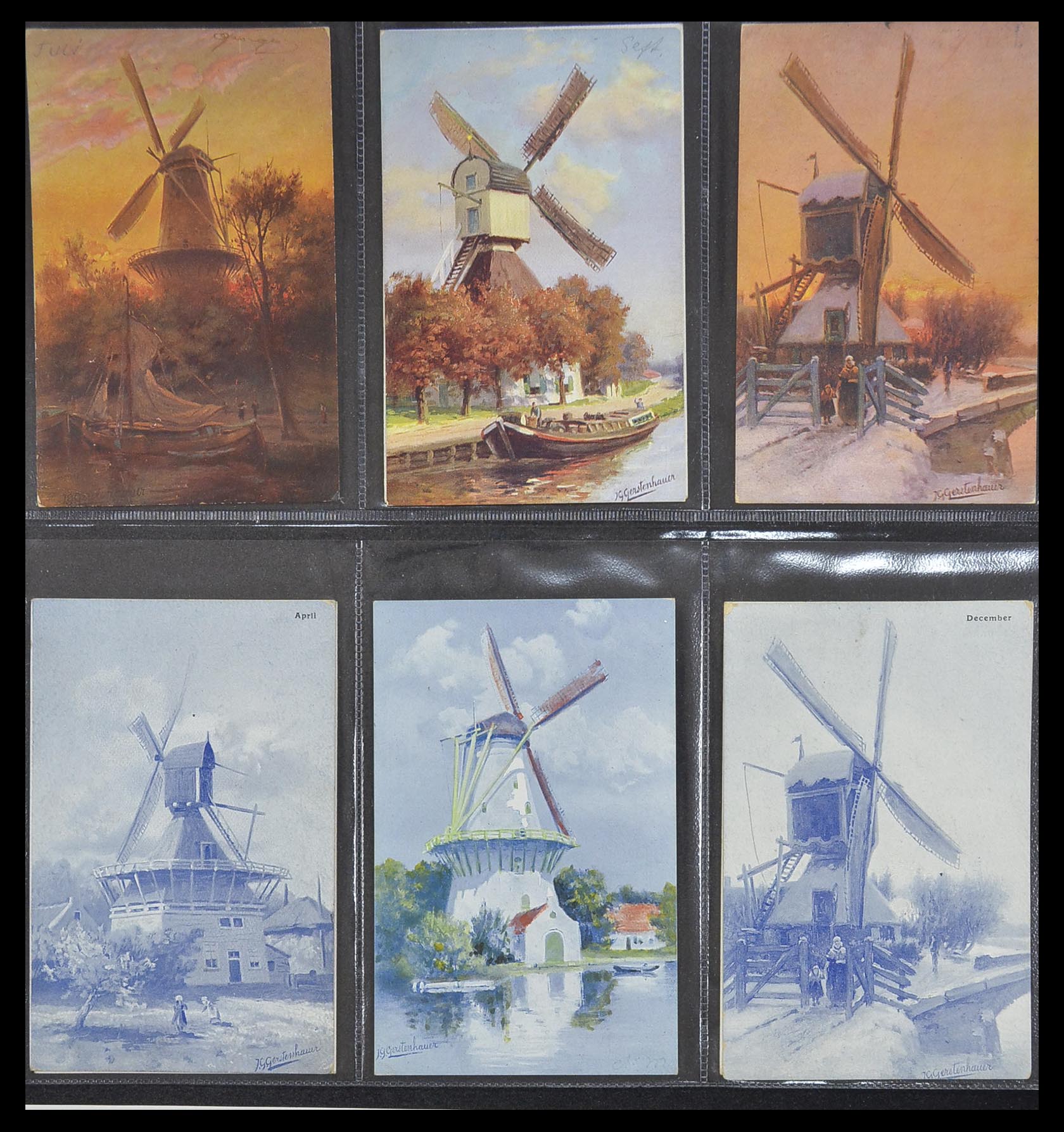 33928 095 - Postzegelverzameling 33928 Nederland ansichtkaarten 1910-1930.